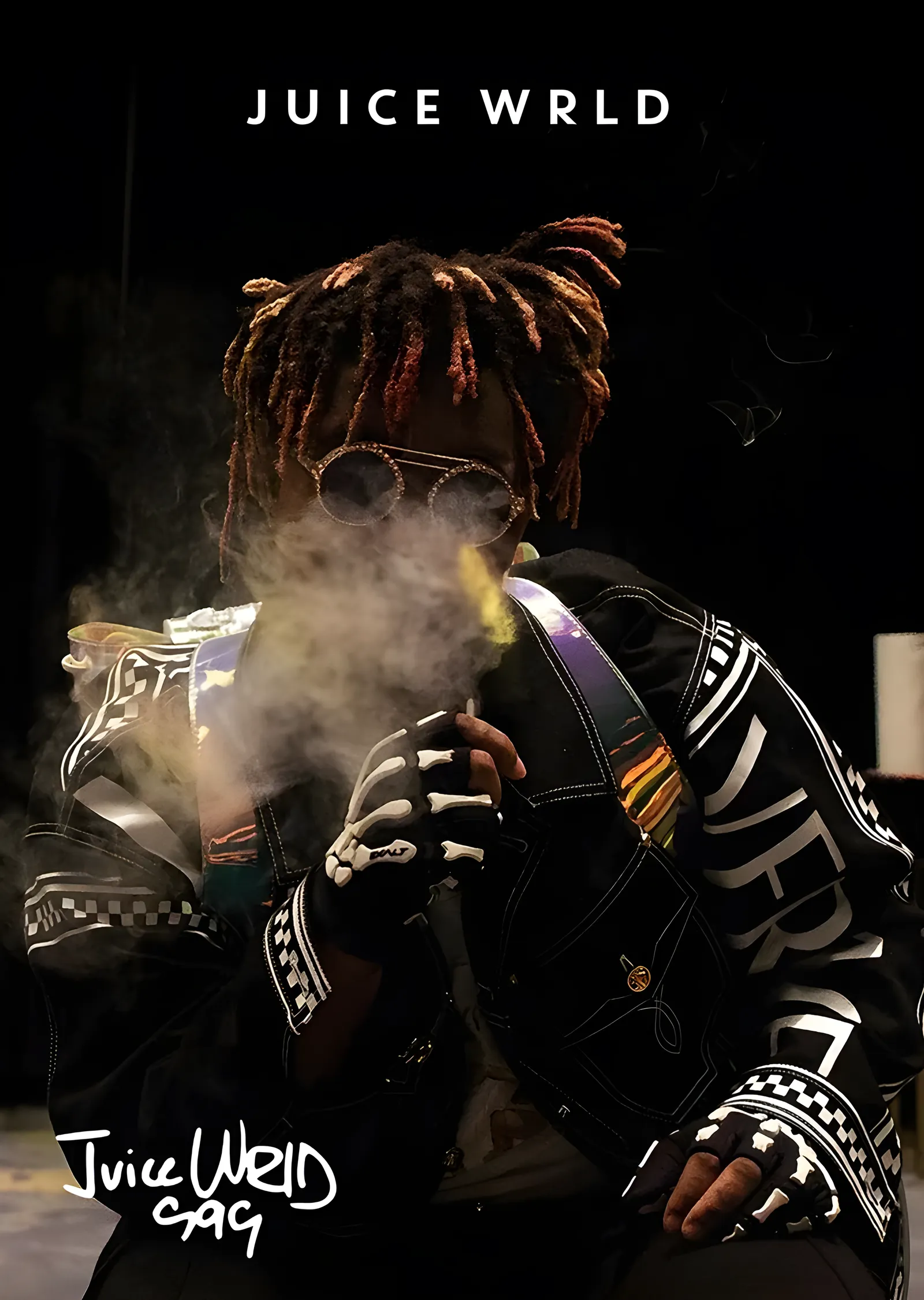 Juice WRLD - Karanlıkta Duman metal tablo