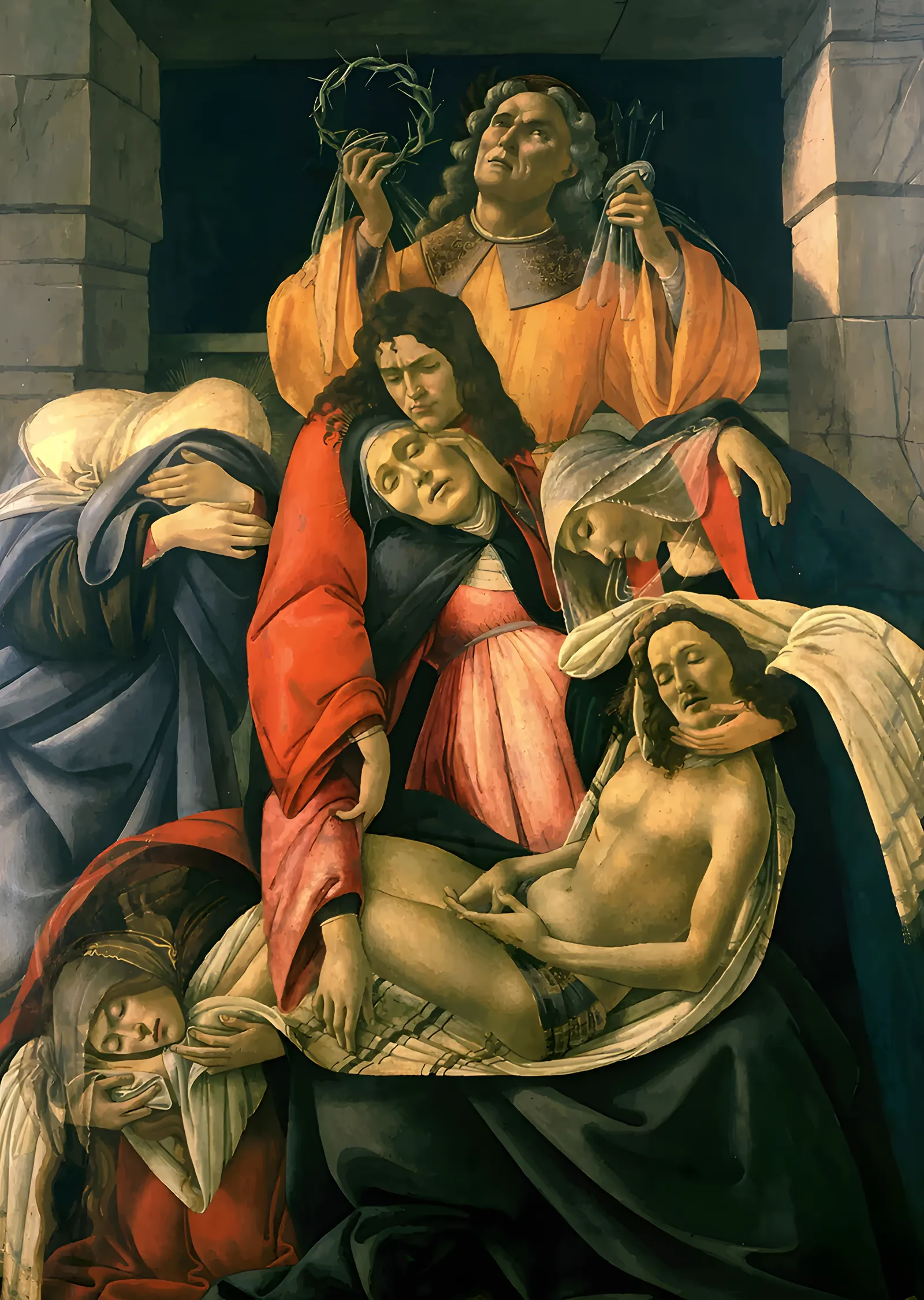Botticelli - Ağıt metal tablo