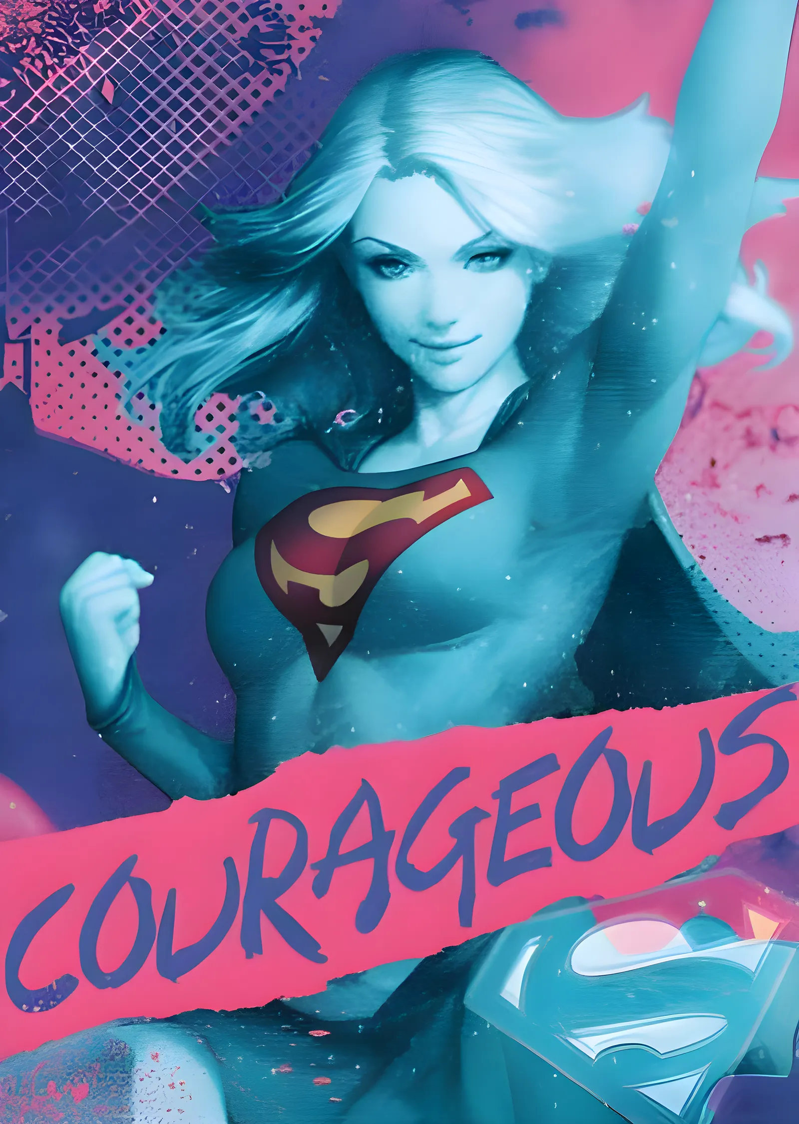 Supergirl: Courageous metal tablo