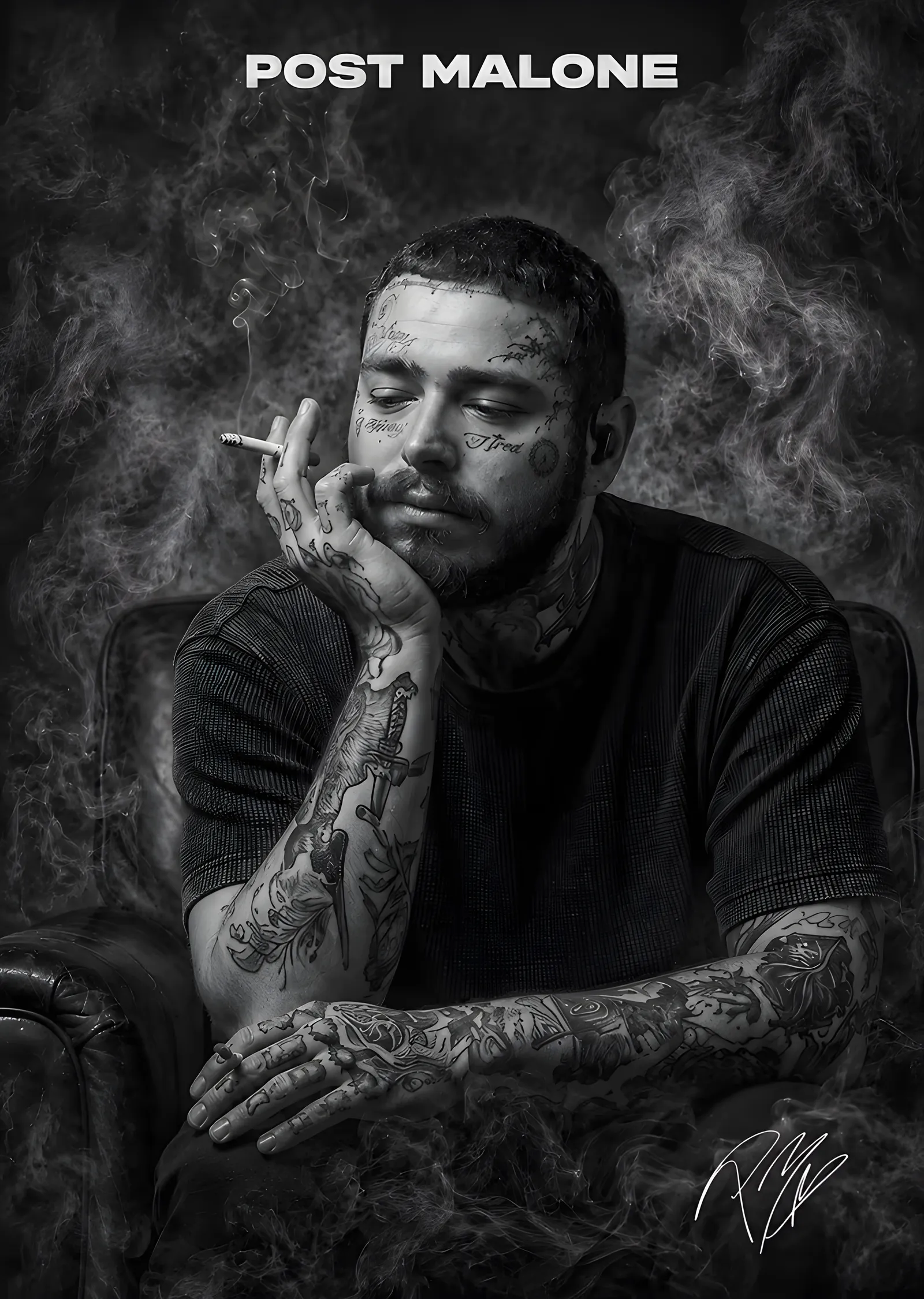 Post Malone metal tablo