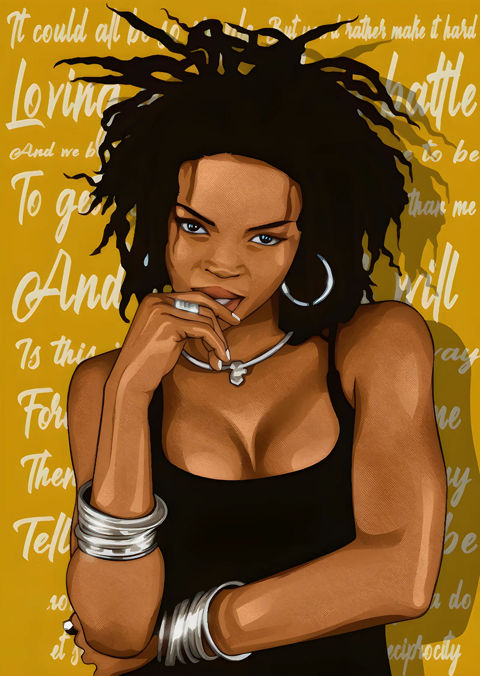 Lauryn Hill - Hardal Zeminde Şarkı Sözleri metal tablo