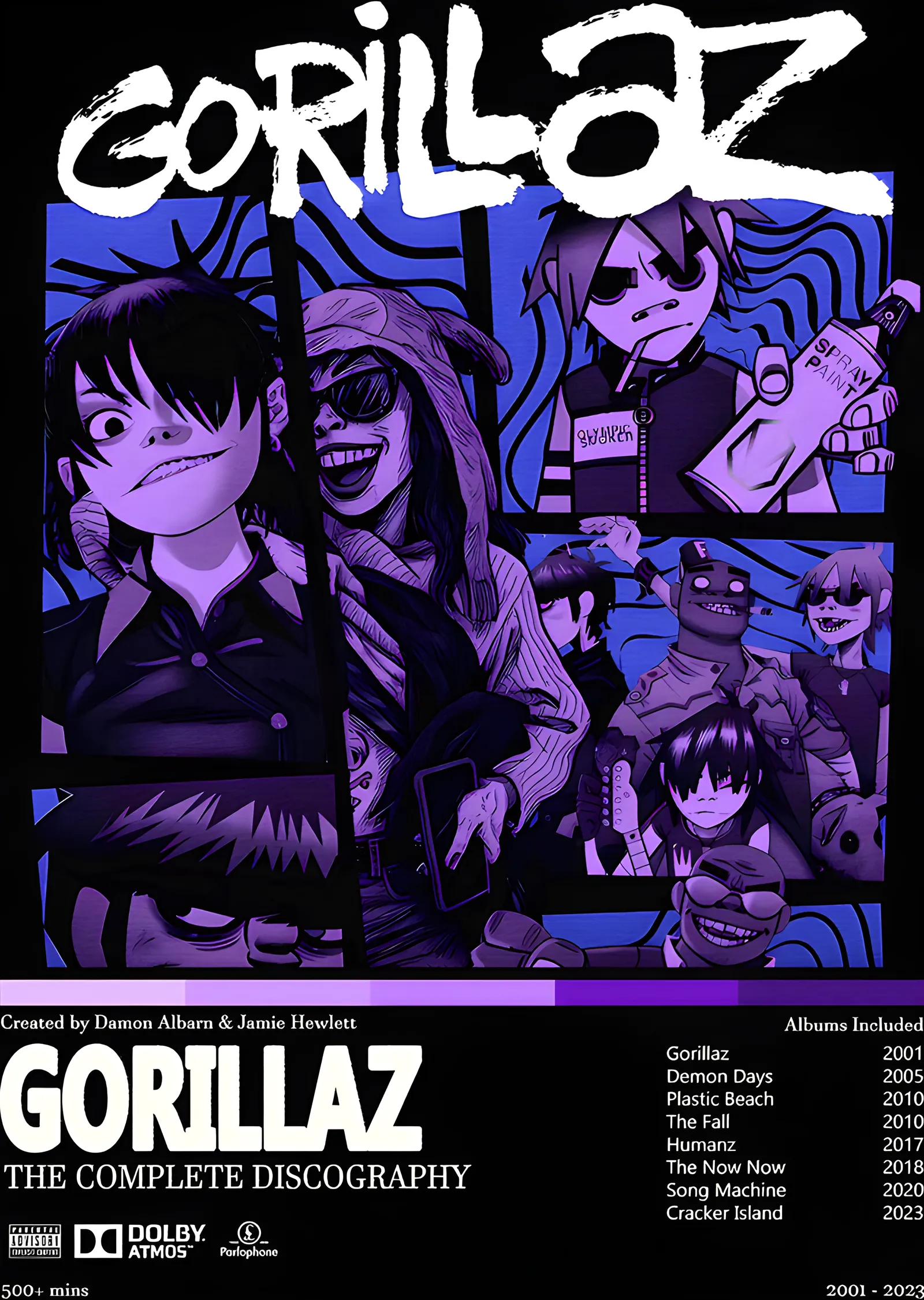 Gorillaz - The Complete Discography metal tablo