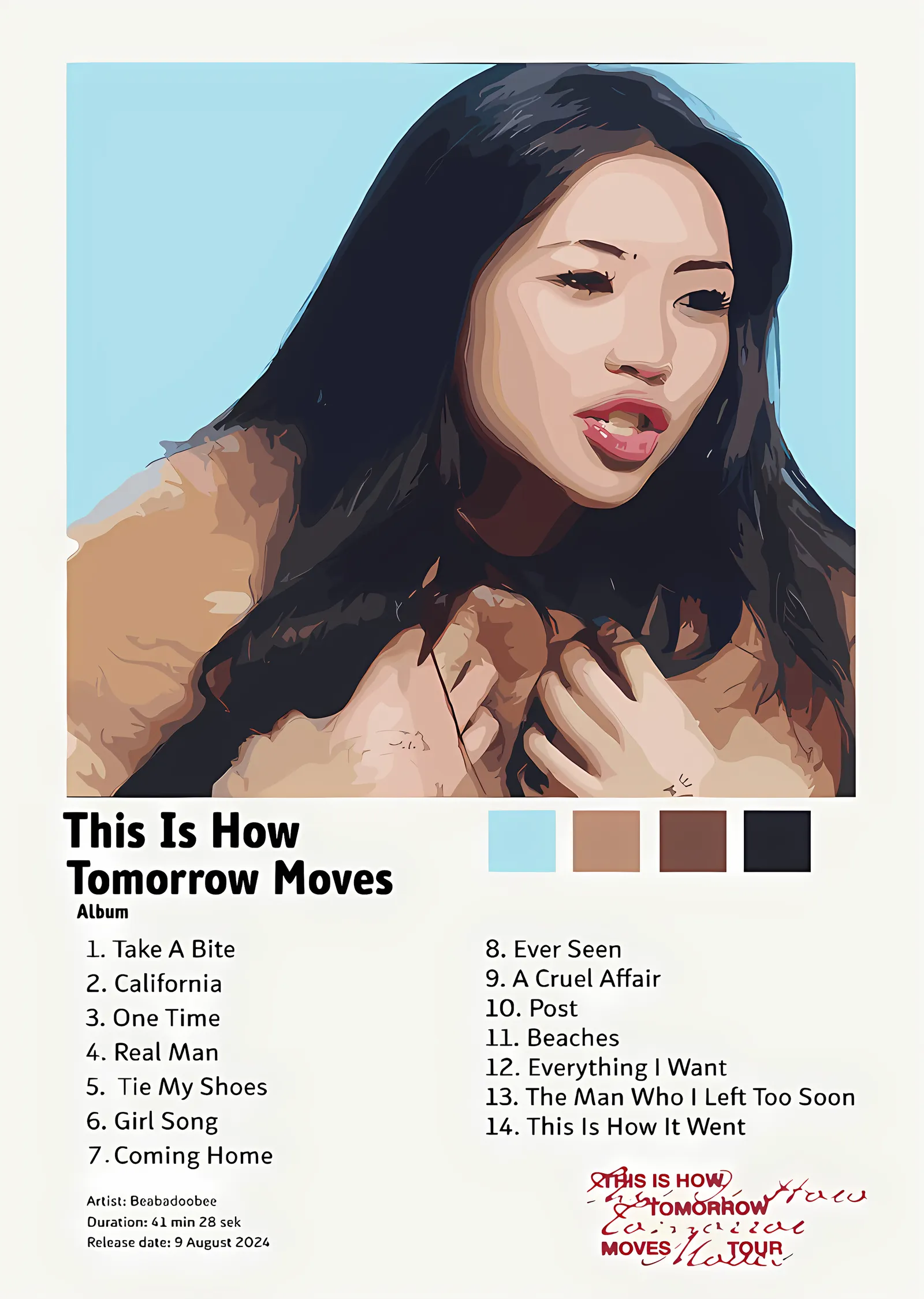 beabadoobee - This Is How Tomorrow Moves metal tablo