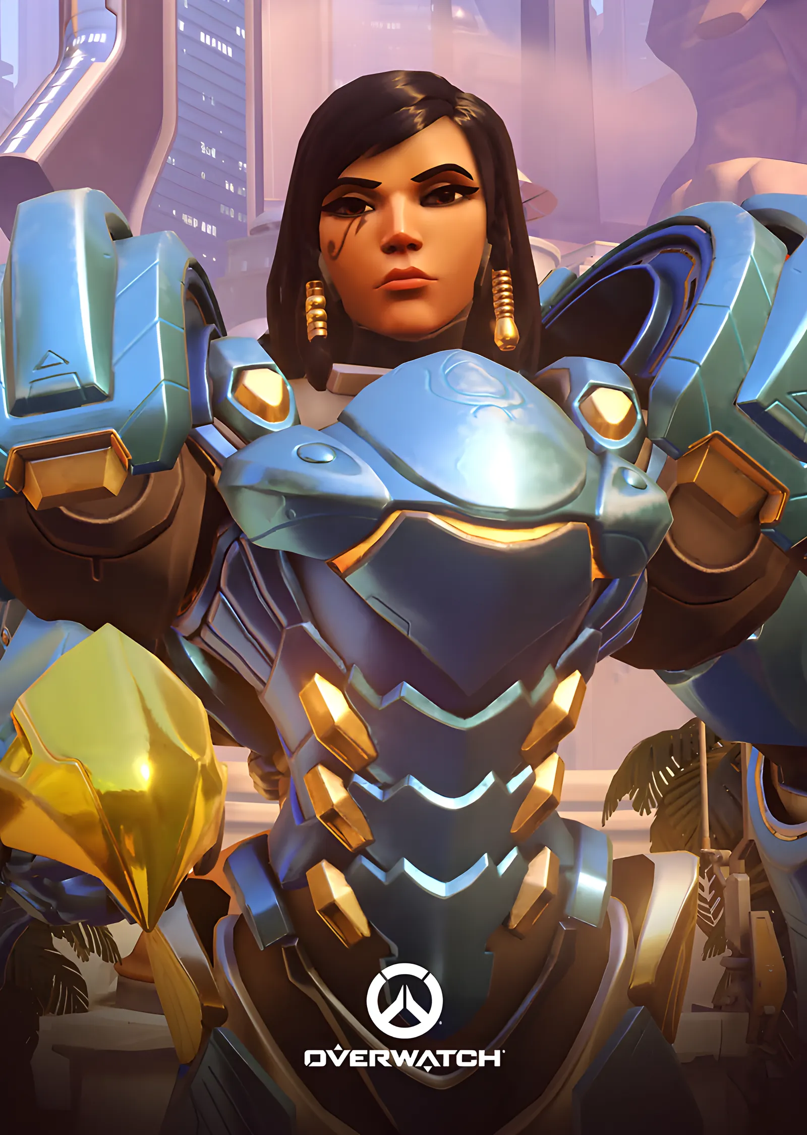 Pharah - Overwatch metal tablo