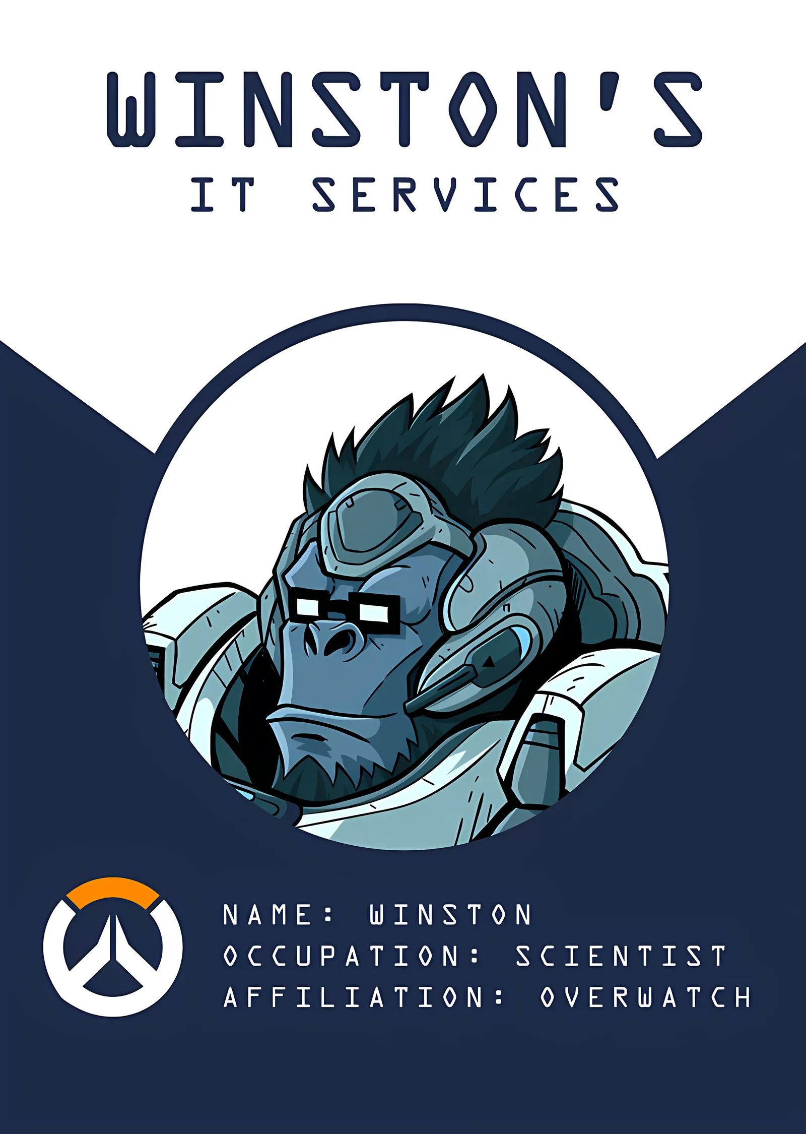 Winston's IT Services metal tablo