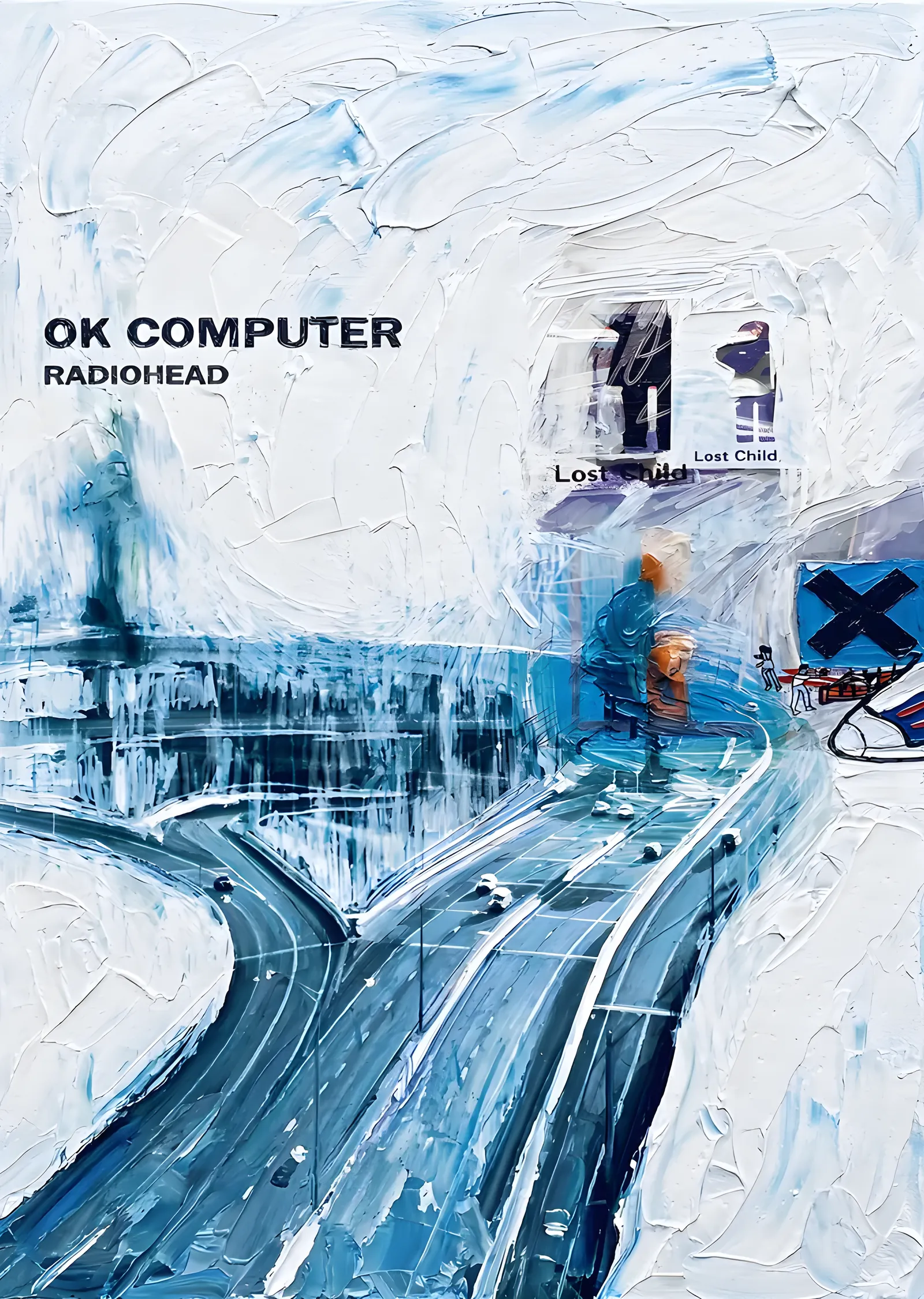 Radiohead - OK Computer metal tablo