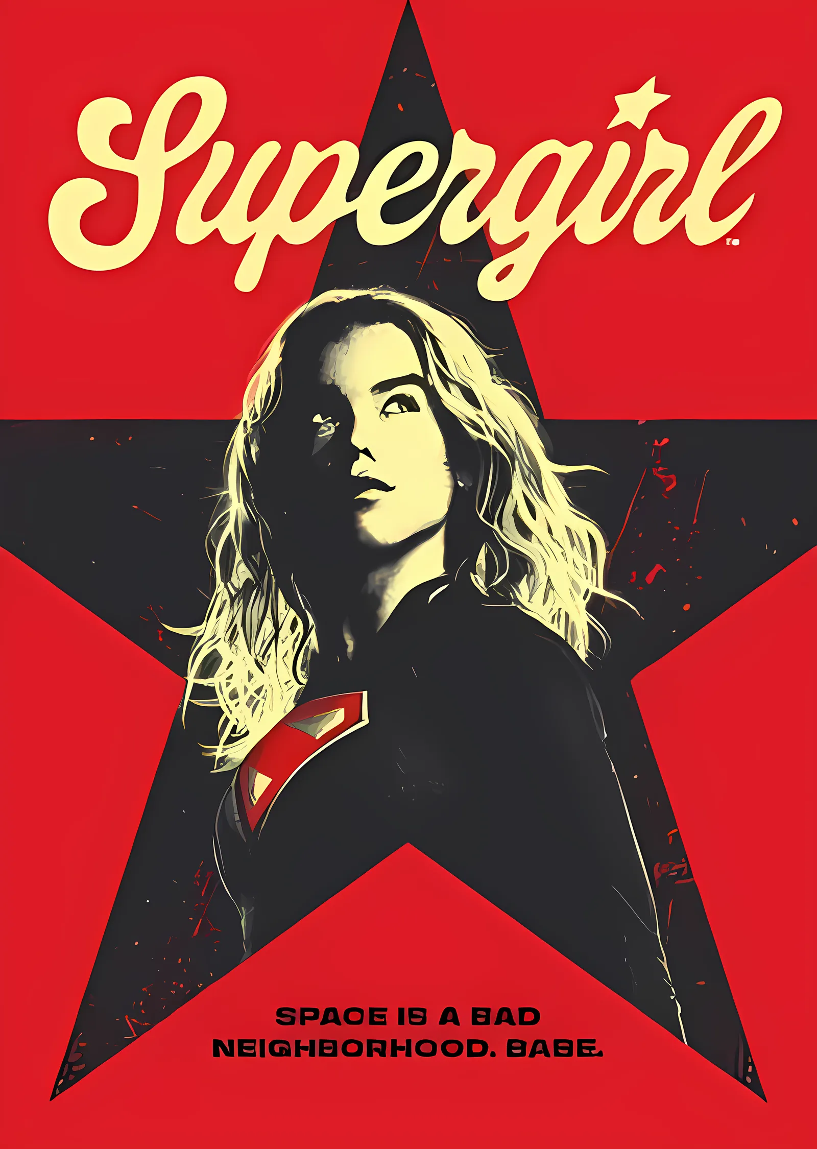 Supergirl: Kırmızı Yıldız metal tablo
