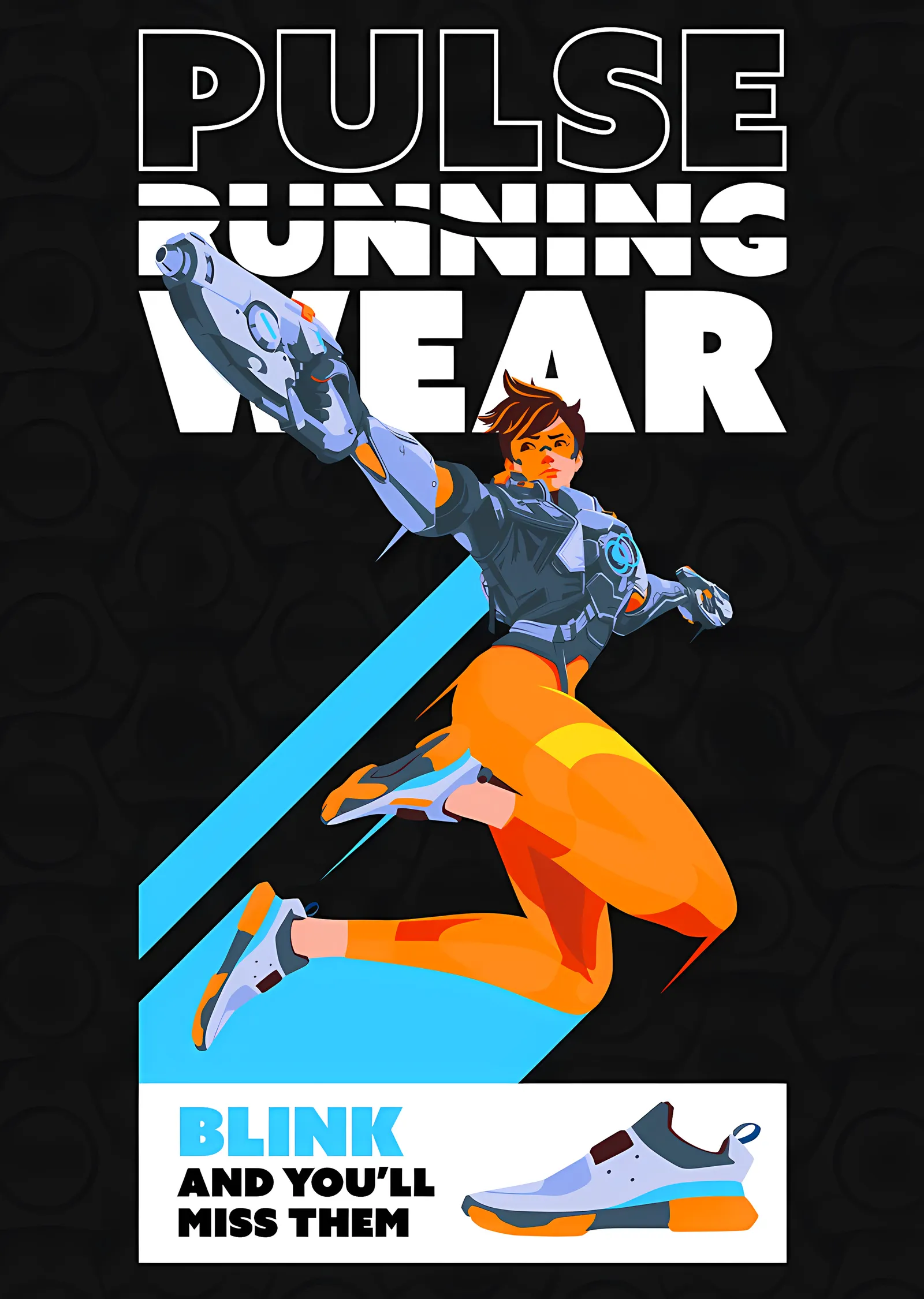 Pulse Running Wear - Overwatch metal tablo