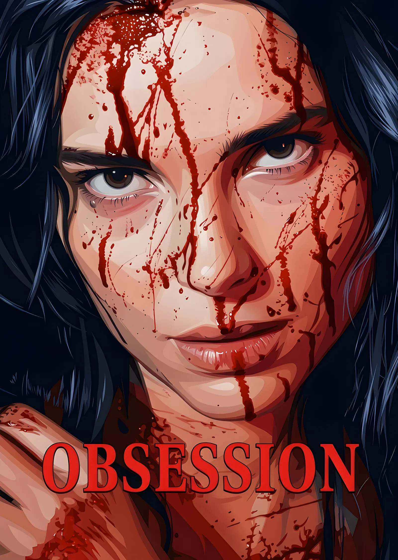 Obsession - Kanlı Portre metal tablo