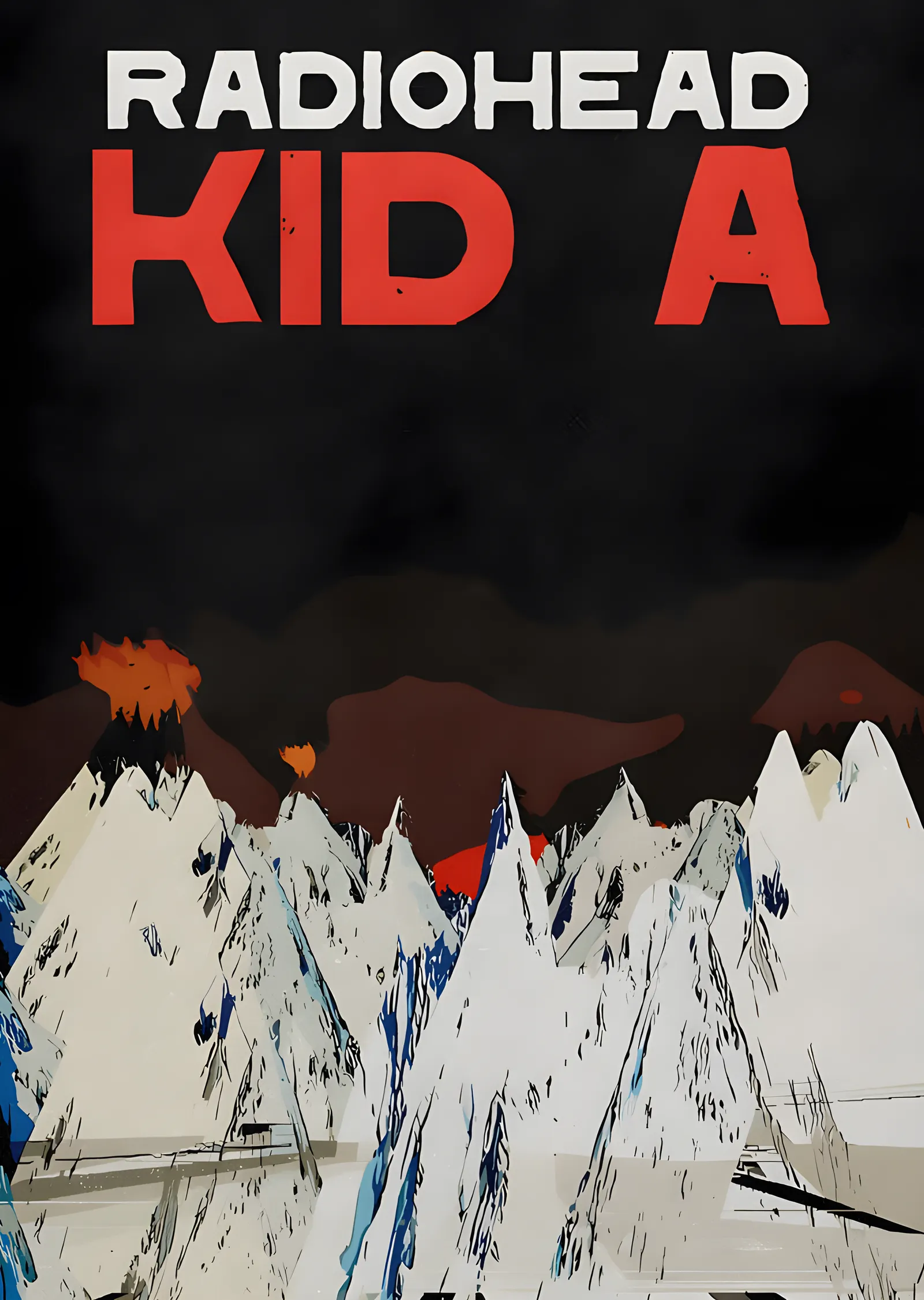 Radiohead - Kid A metal tablo