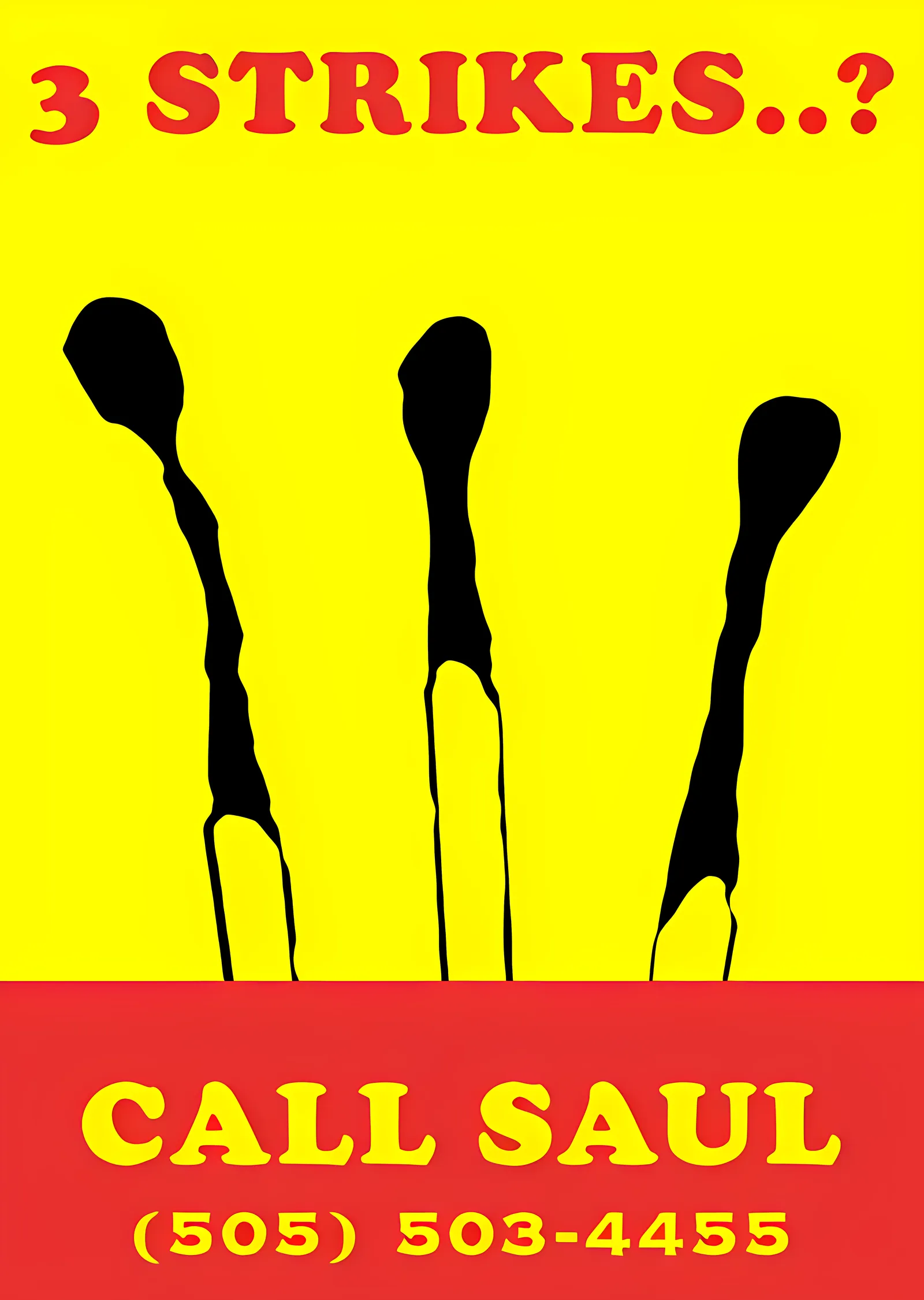 Better Call Saul: 3 Strikes metal tablo