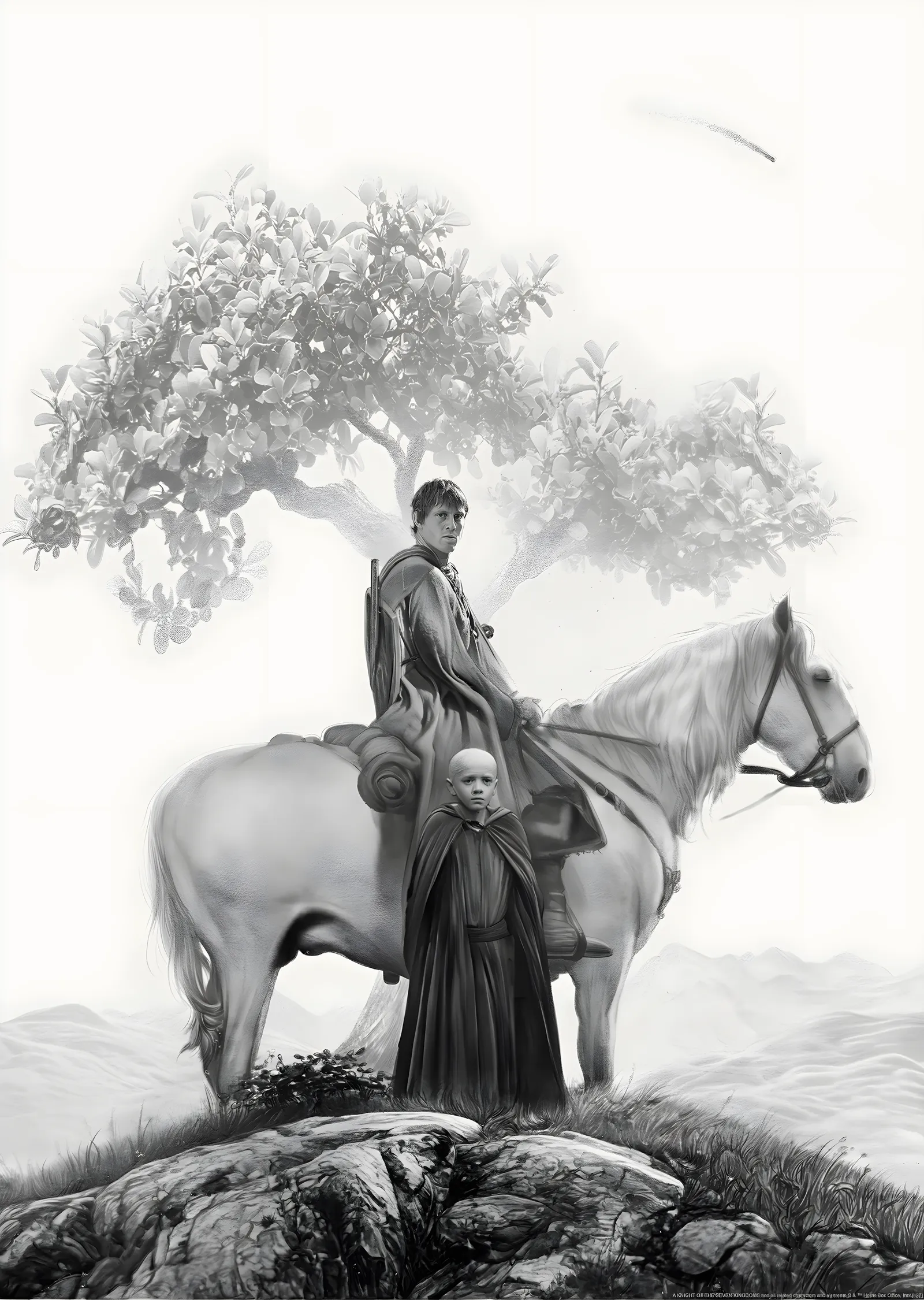 A Knight of the Seven Kingdoms - Ağaç Altındaki Yolcular metal tablo