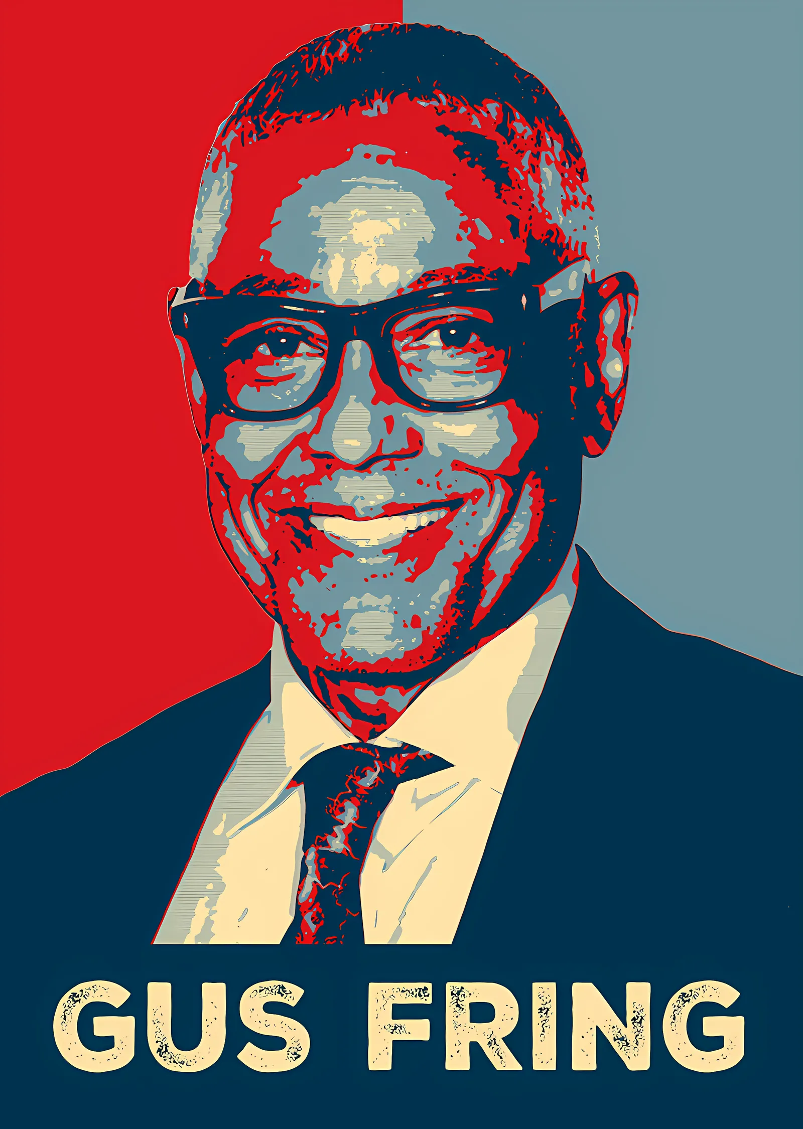 Breaking Bad - Gus Fring metal tablo