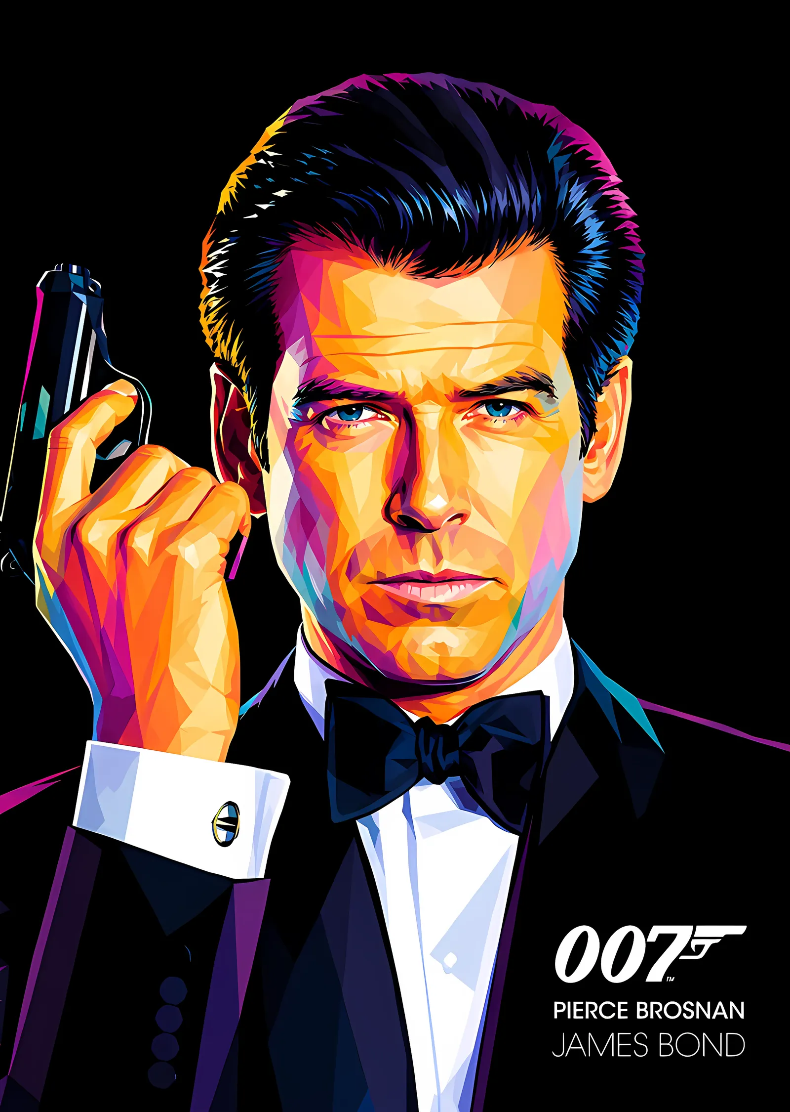 James Bond - Pierce Brosnan metal tablo