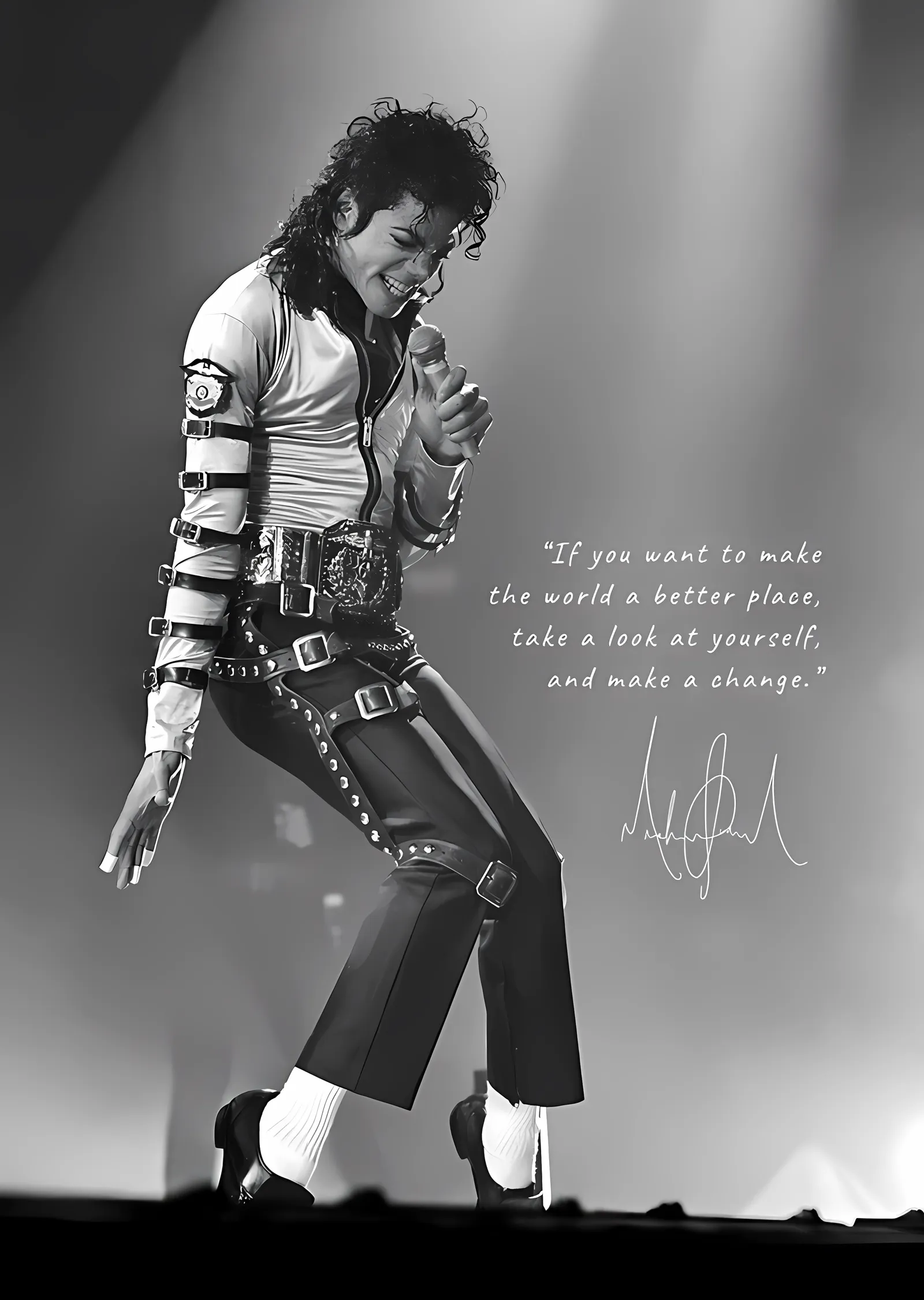 Michael Jackson - Eğik Duruş metal tablo