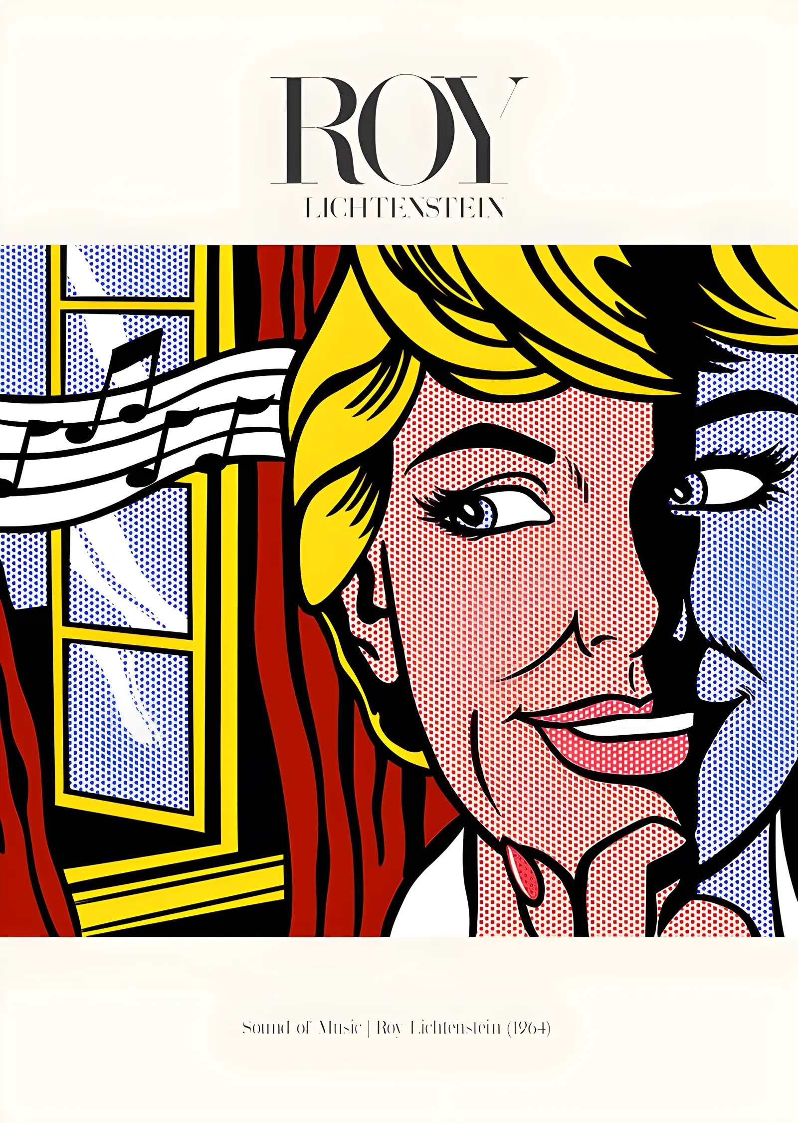 Roy Lichtenstein - Sound of Music metal tablo