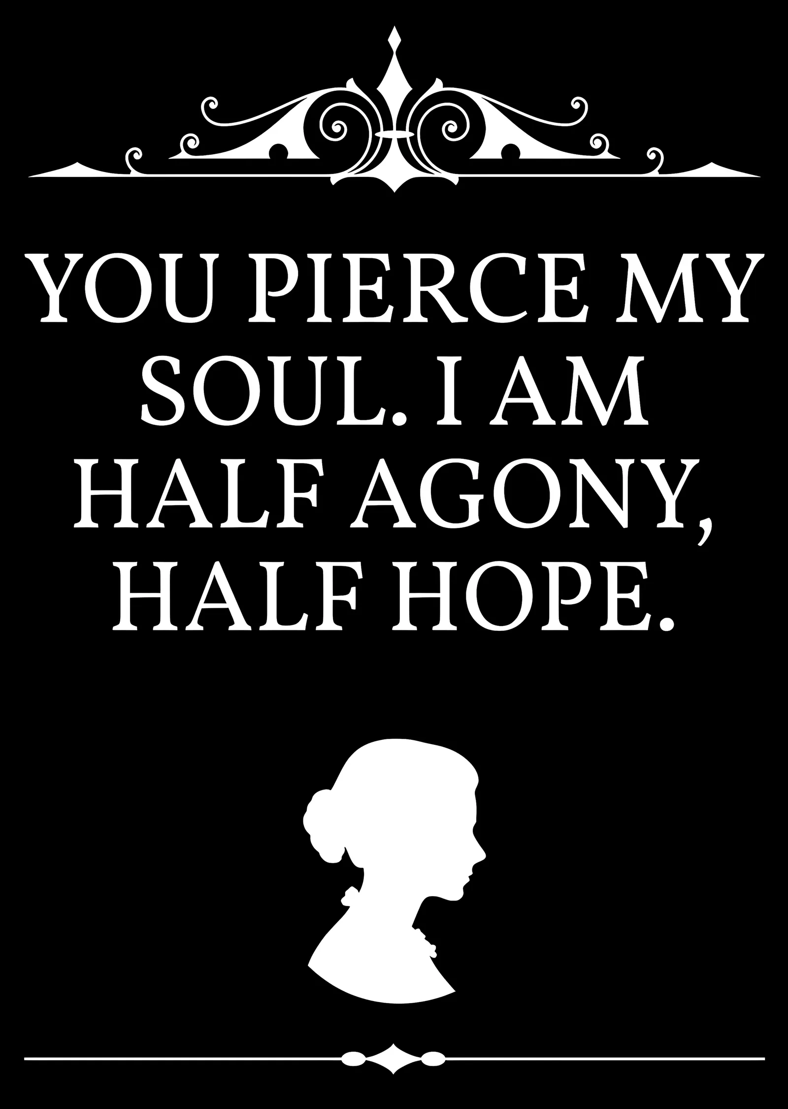 You Pierce My Soul - Alıntı metal tablo