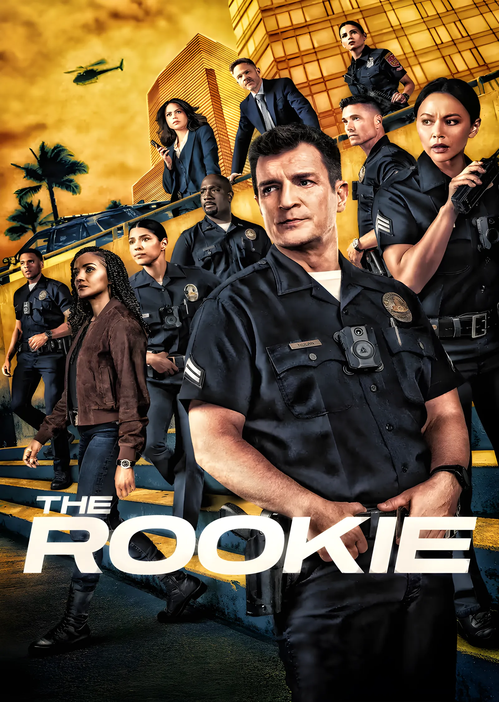 The Rookie - Şehirde Ekip Afişi metal tablo