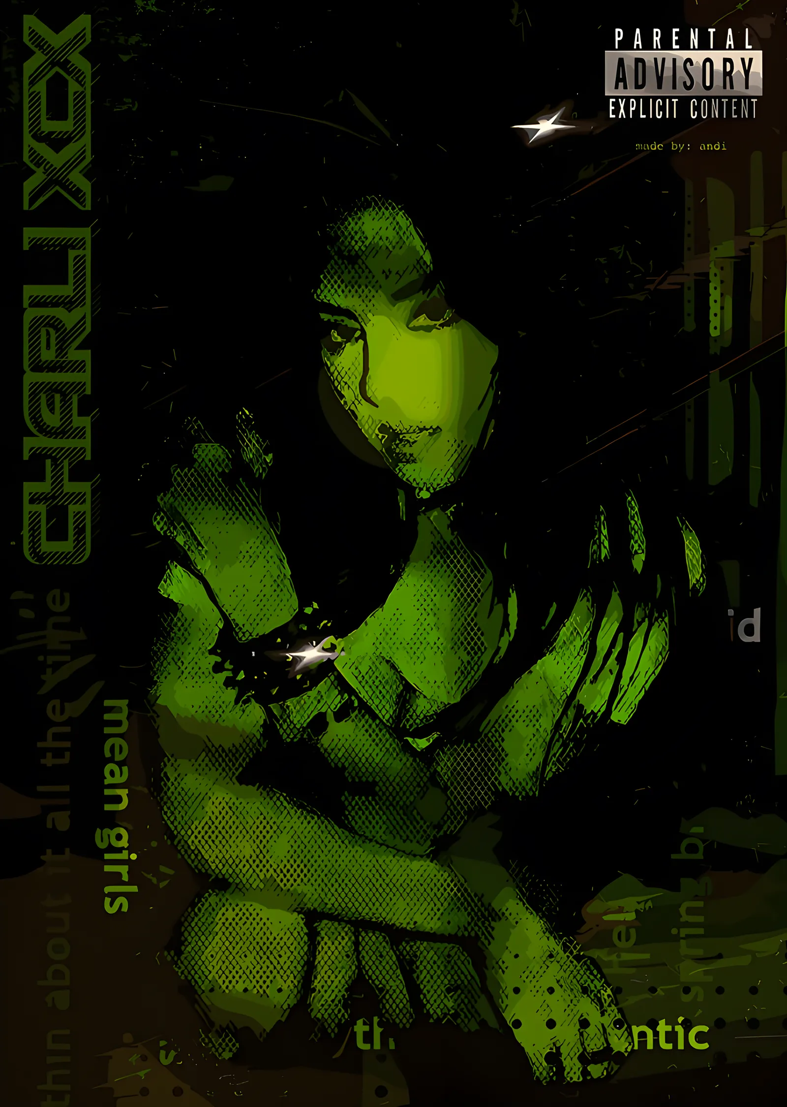 Charli XCX - Yeşil Grenli Poster metal tablo