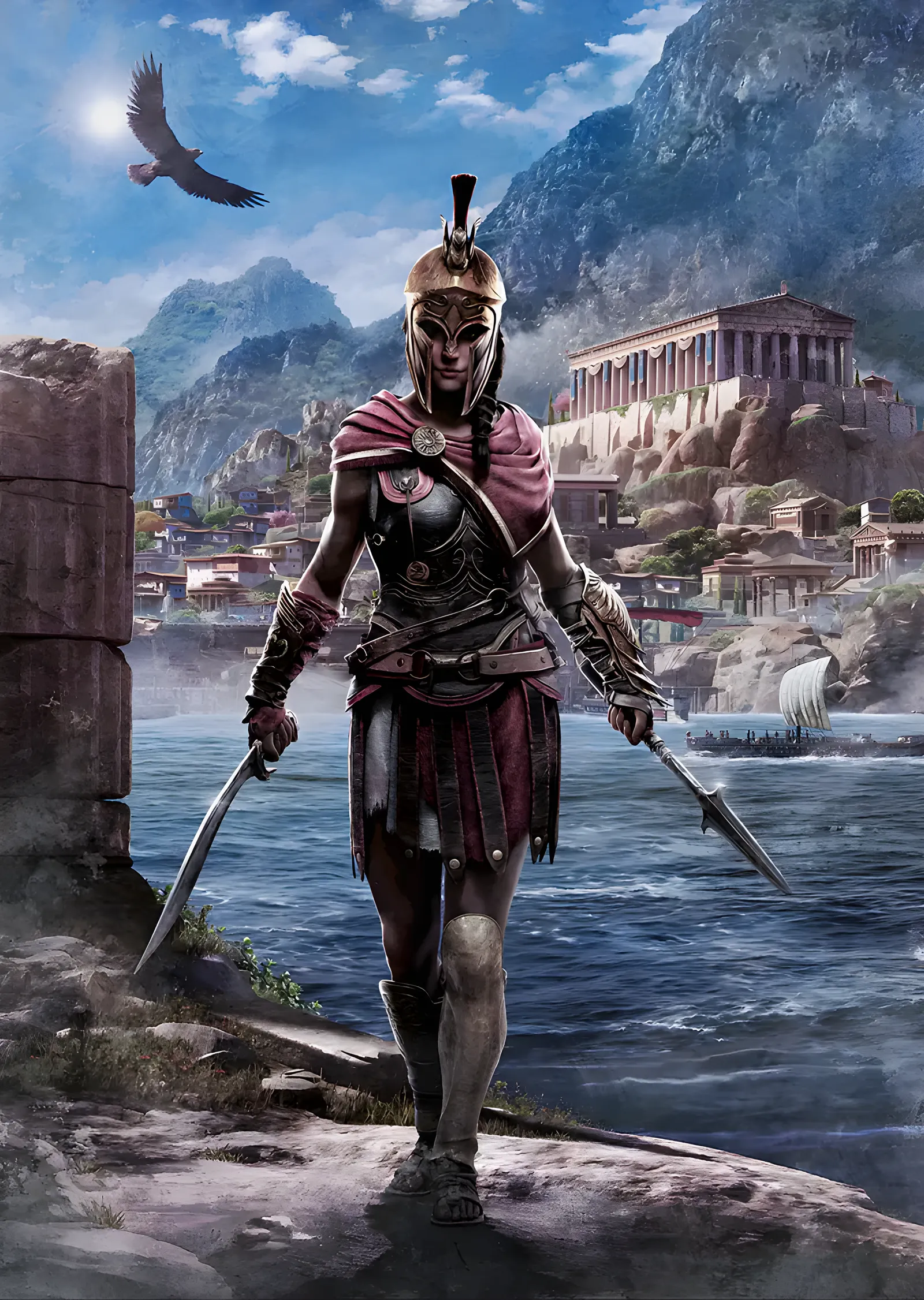 Assassin's Creed Odyssey - Antik Yunan Savaşçısı metal tablo