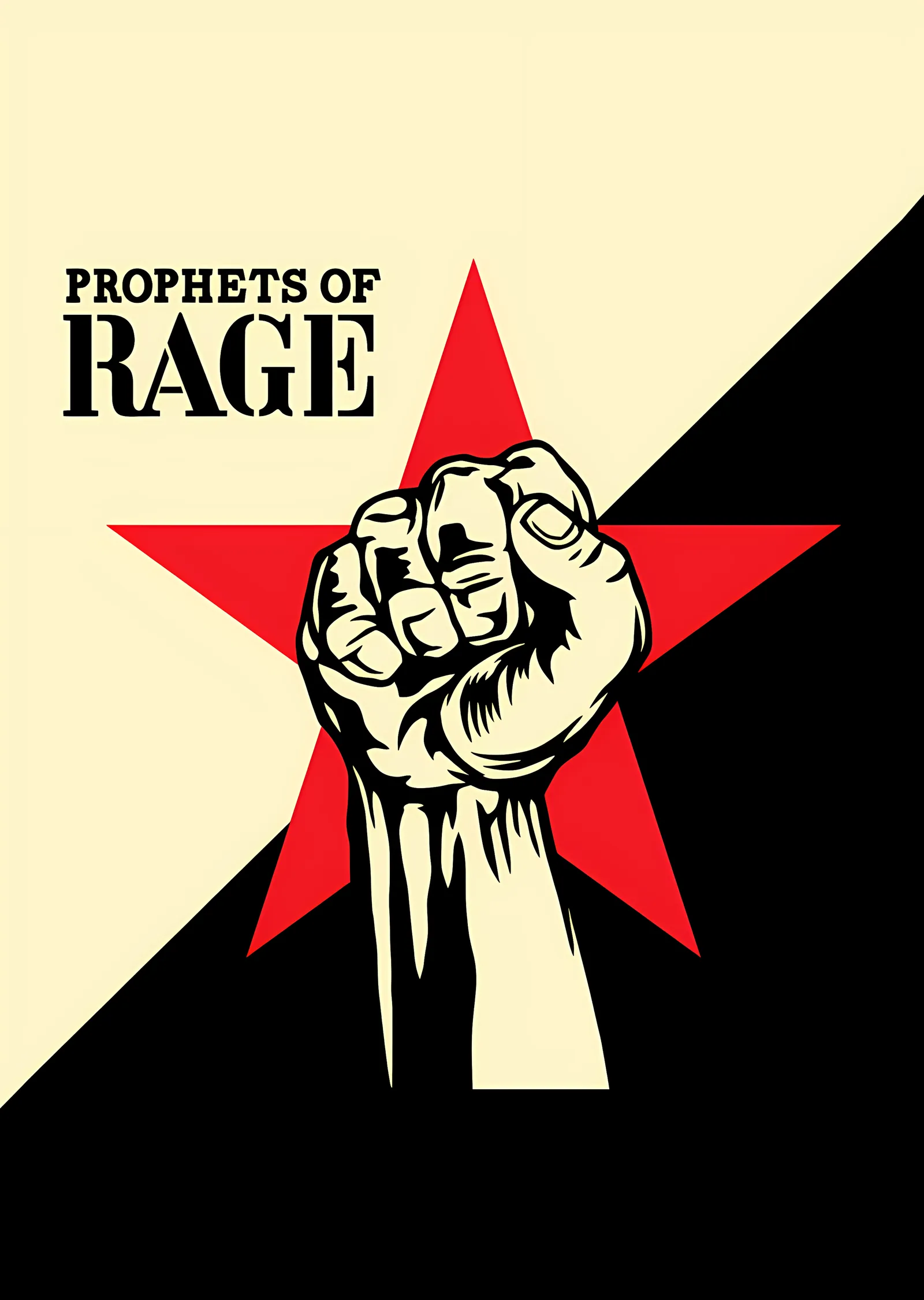 Prophets of Rage - Kırmızı Yıldız ve Yumruk metal tablo
