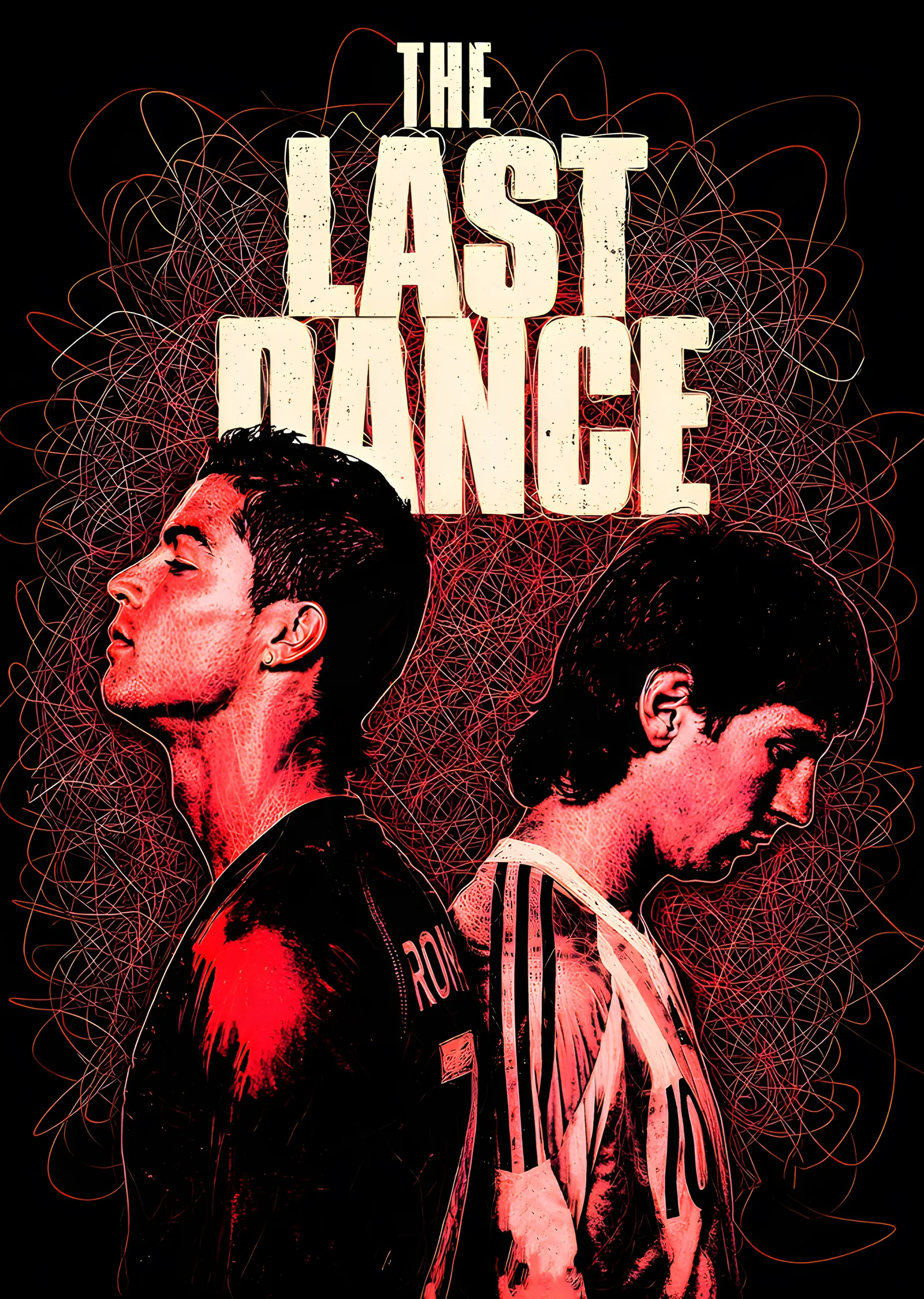 Messi & Ronaldo - The Last Dance metal tablo