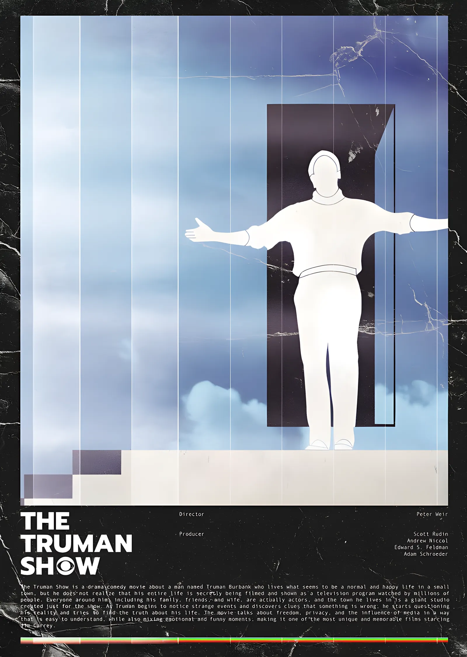 The Truman Show - Kapının Eşiğinde metal tablo