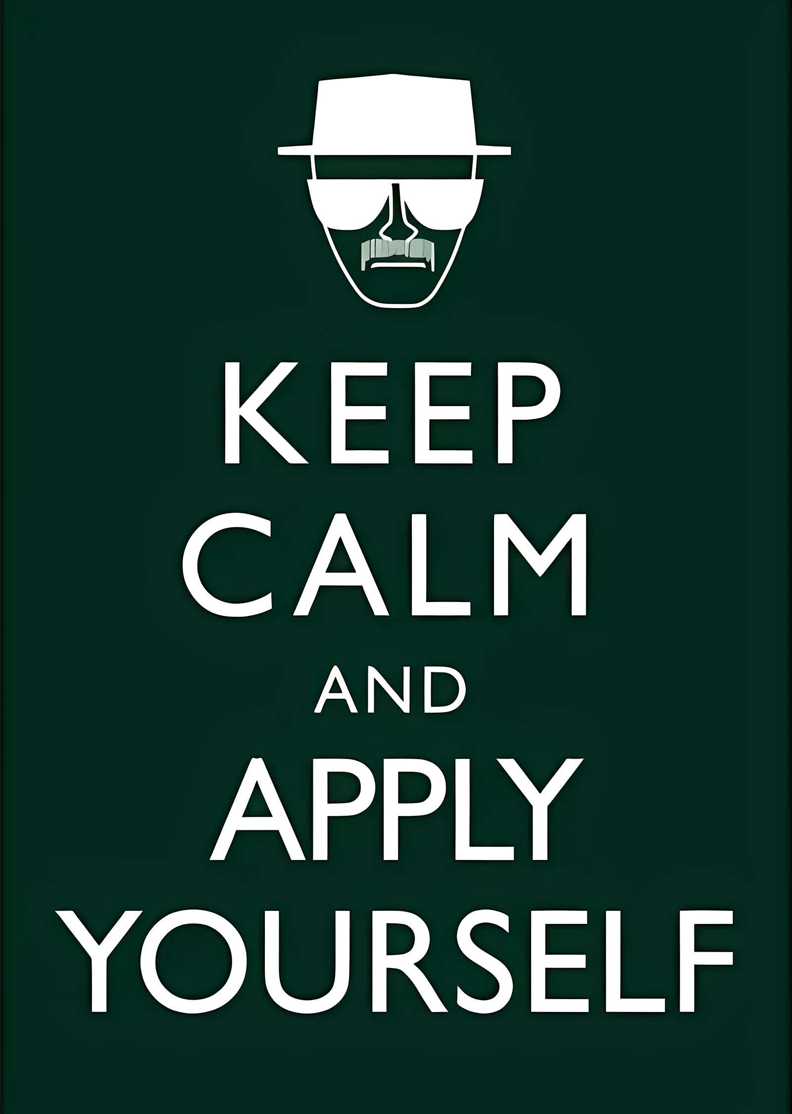 Breaking Bad: Keep Calm and Apply Yourself metal tablo