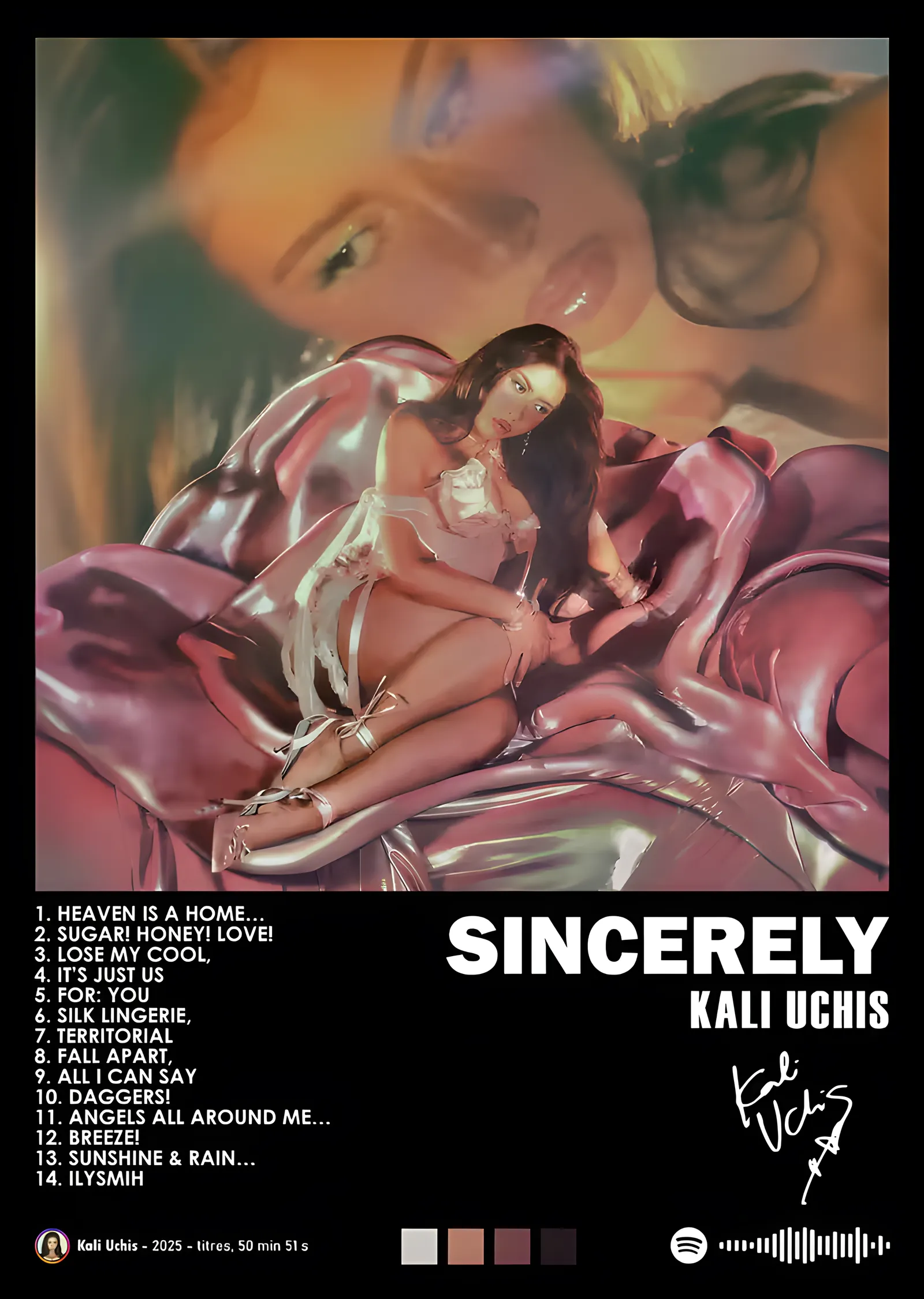 Kali Uchis: Sincerely metal tablo