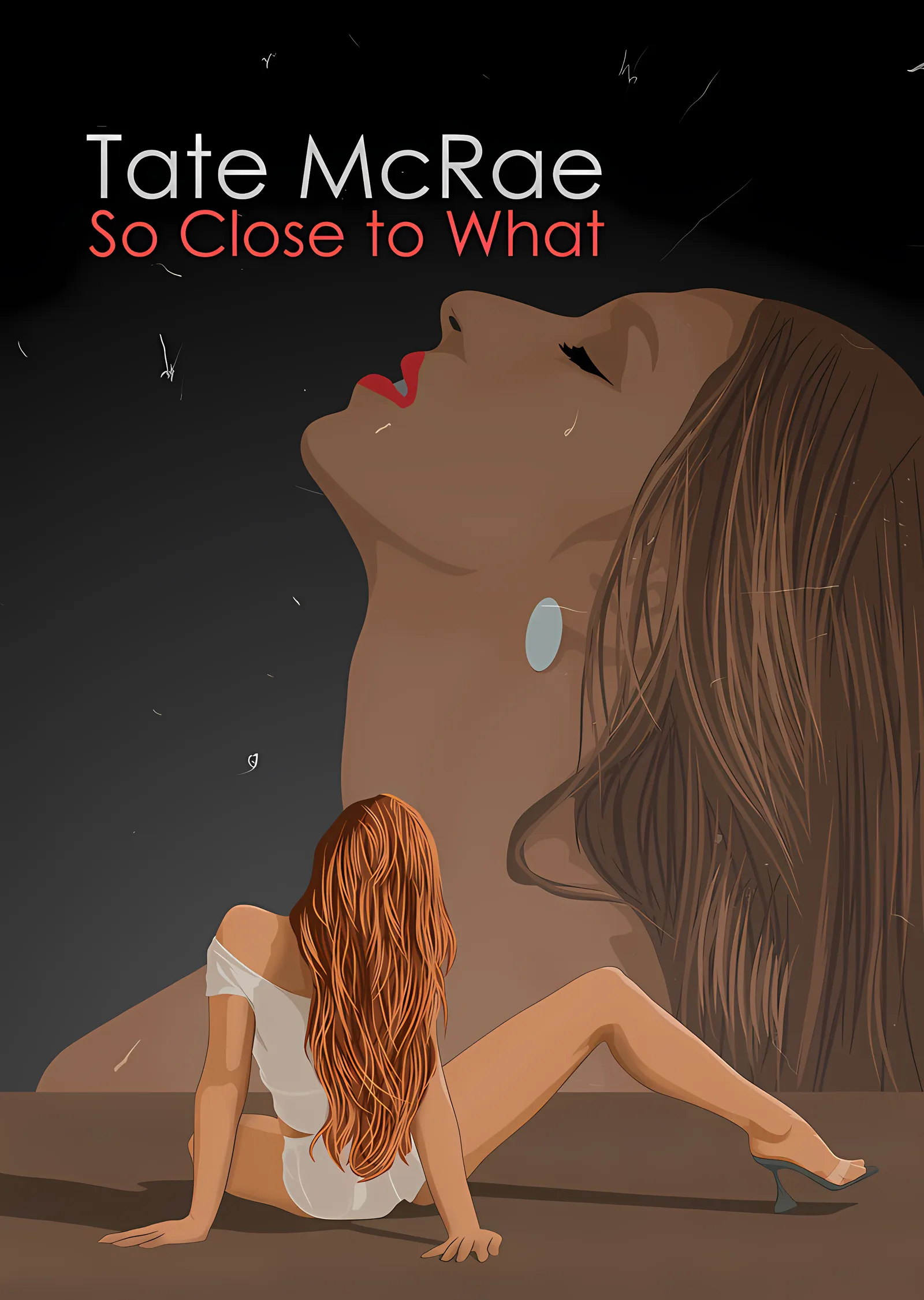 Tate McRae - So Close to What İllüstrasyonu metal tablo