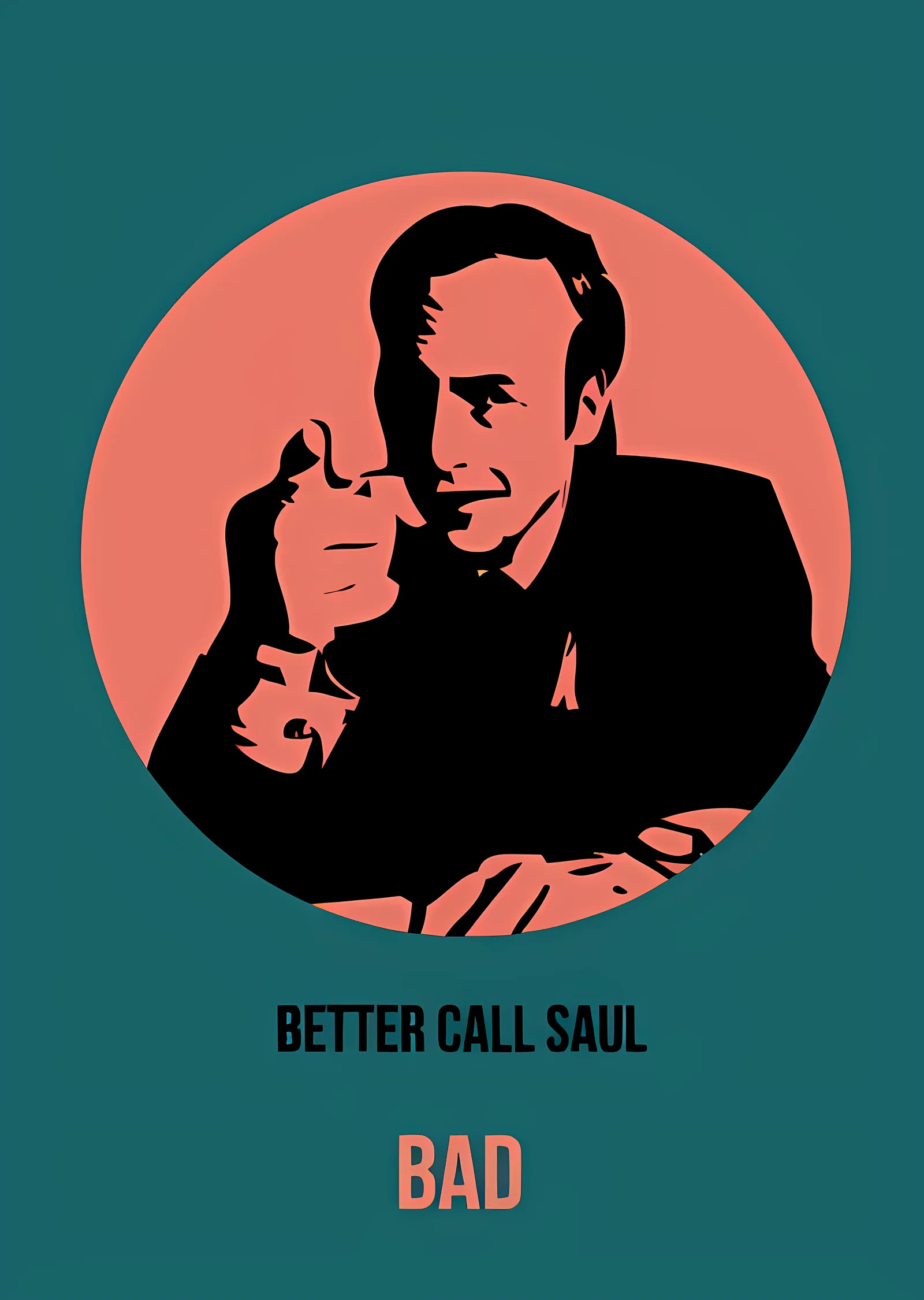 Better Call Saul: Saul Goodman Turkuaz metal tablo