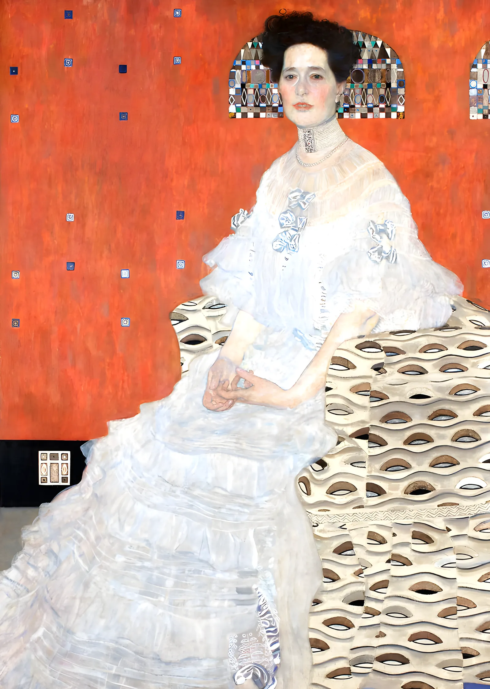Gustav Klimt - Fritza Riedler metal tablo