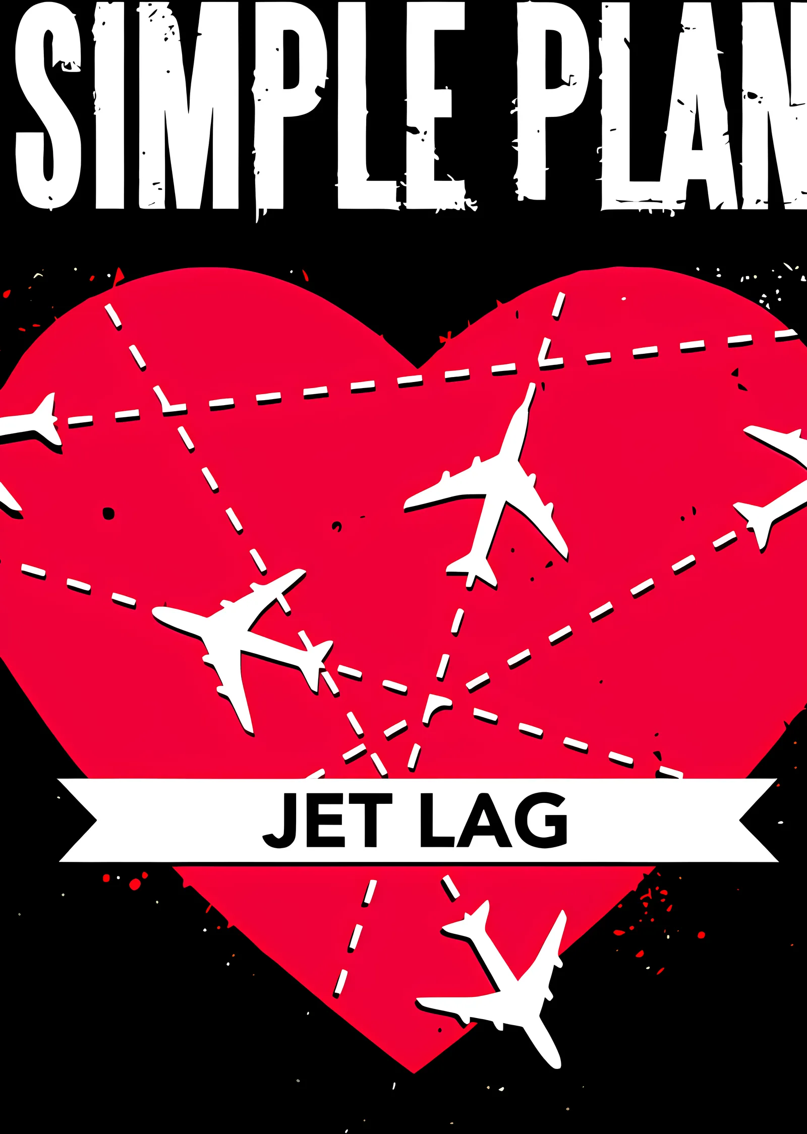 Simple Plan - Jet Lag Kalbi metal tablo