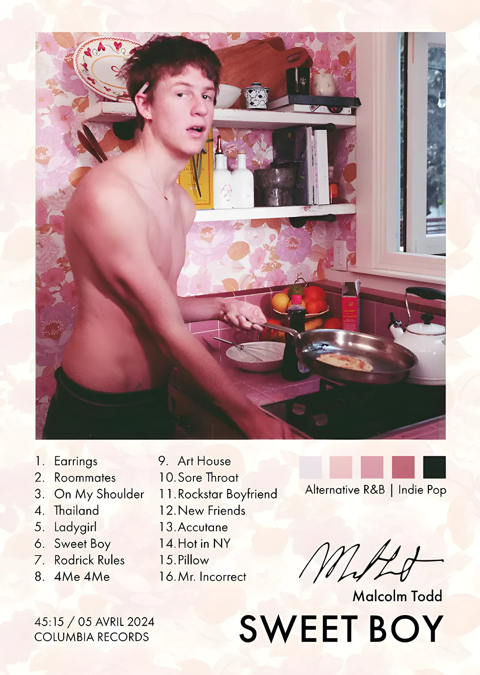 Malcolm Todd - Sweet Boy metal tablo