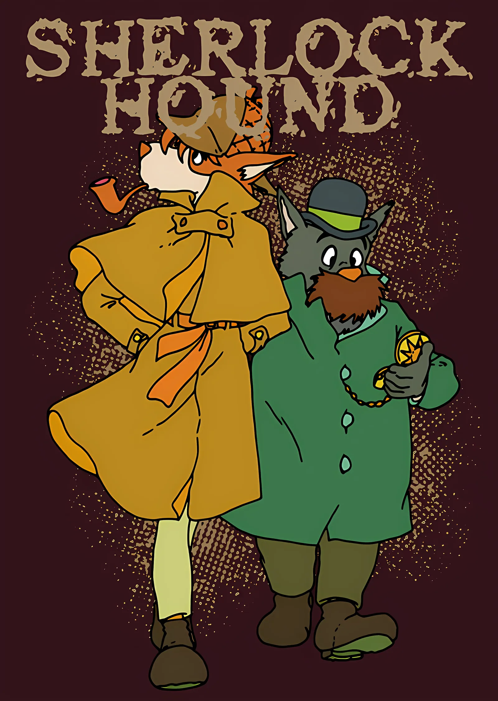 Sherlock Hound - Çizgi Film Afişi metal tablo