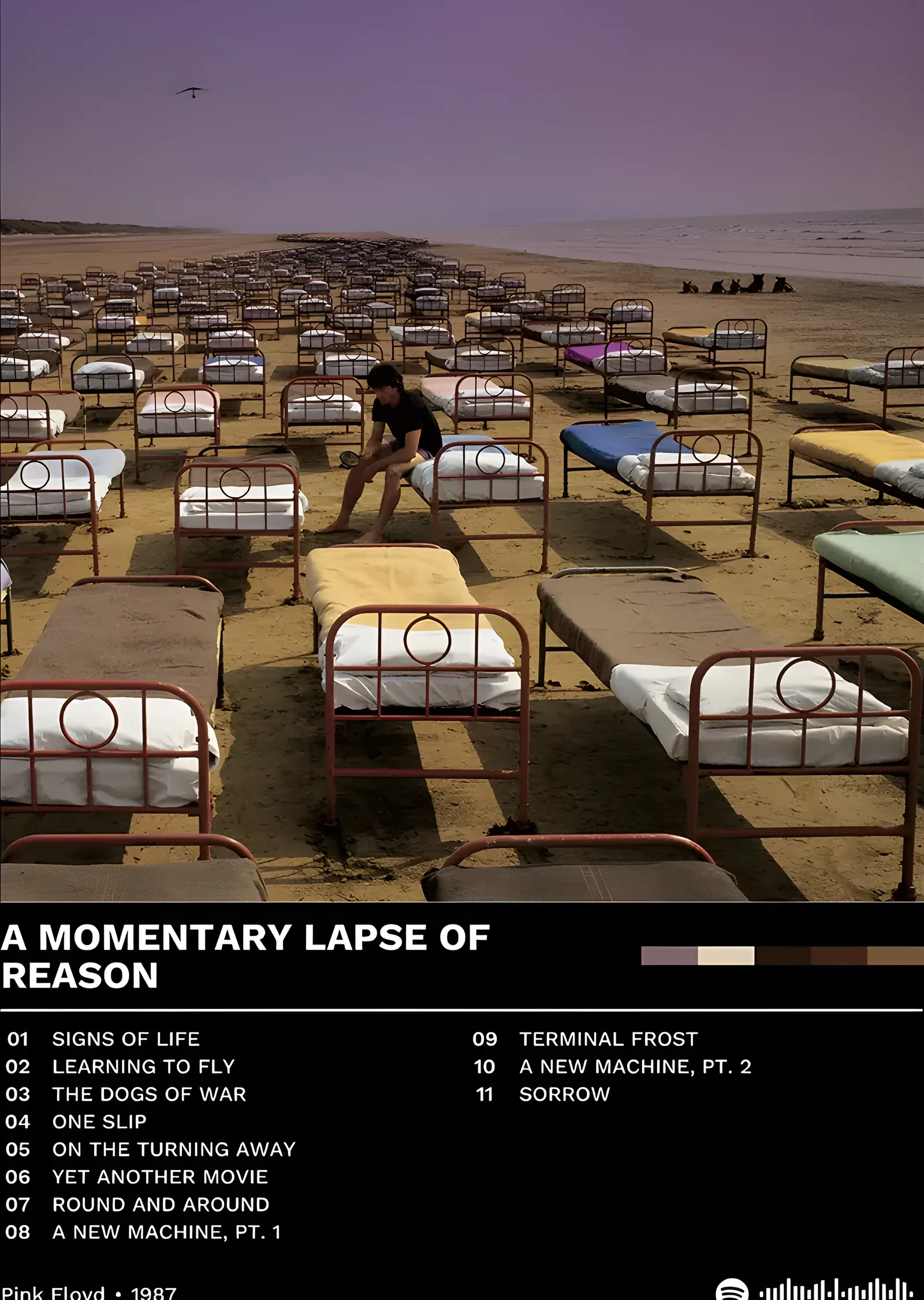 Pink Floyd - A Momentary Lapse of Reason metal tablo