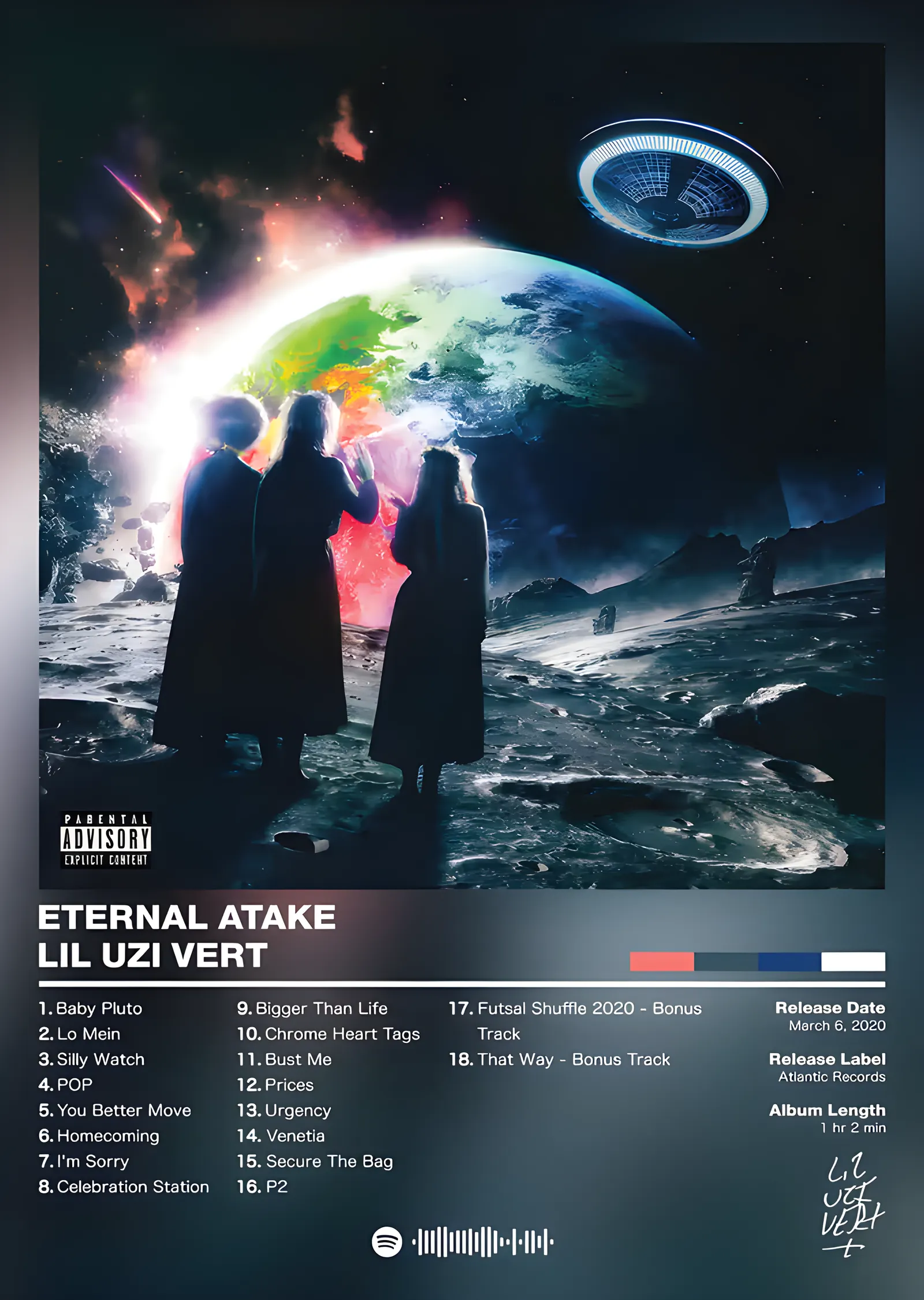 Lil Uzi Vert - Eternal Atake metal tablo