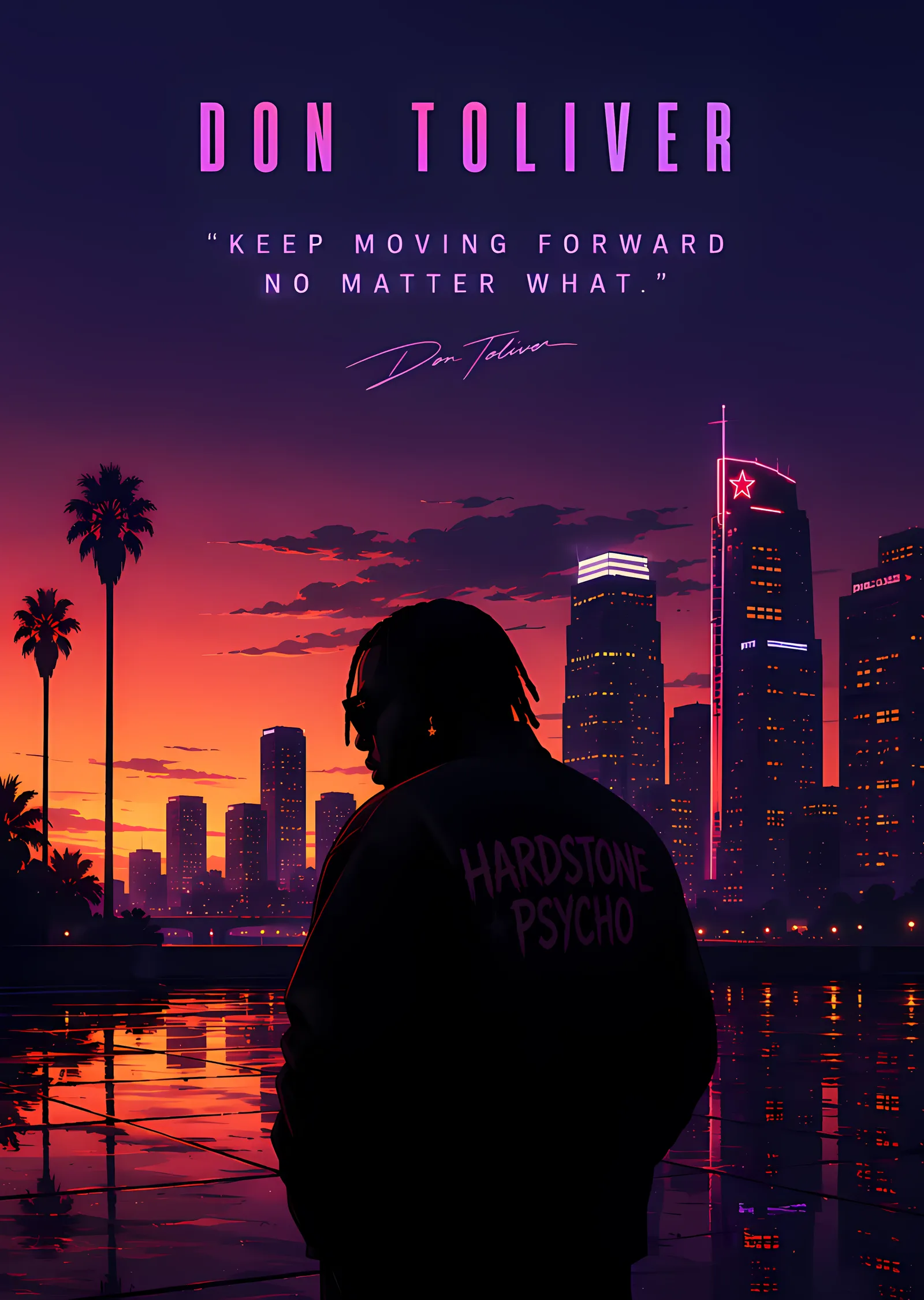 Don Toliver - Keep Moving Forward metal tablo