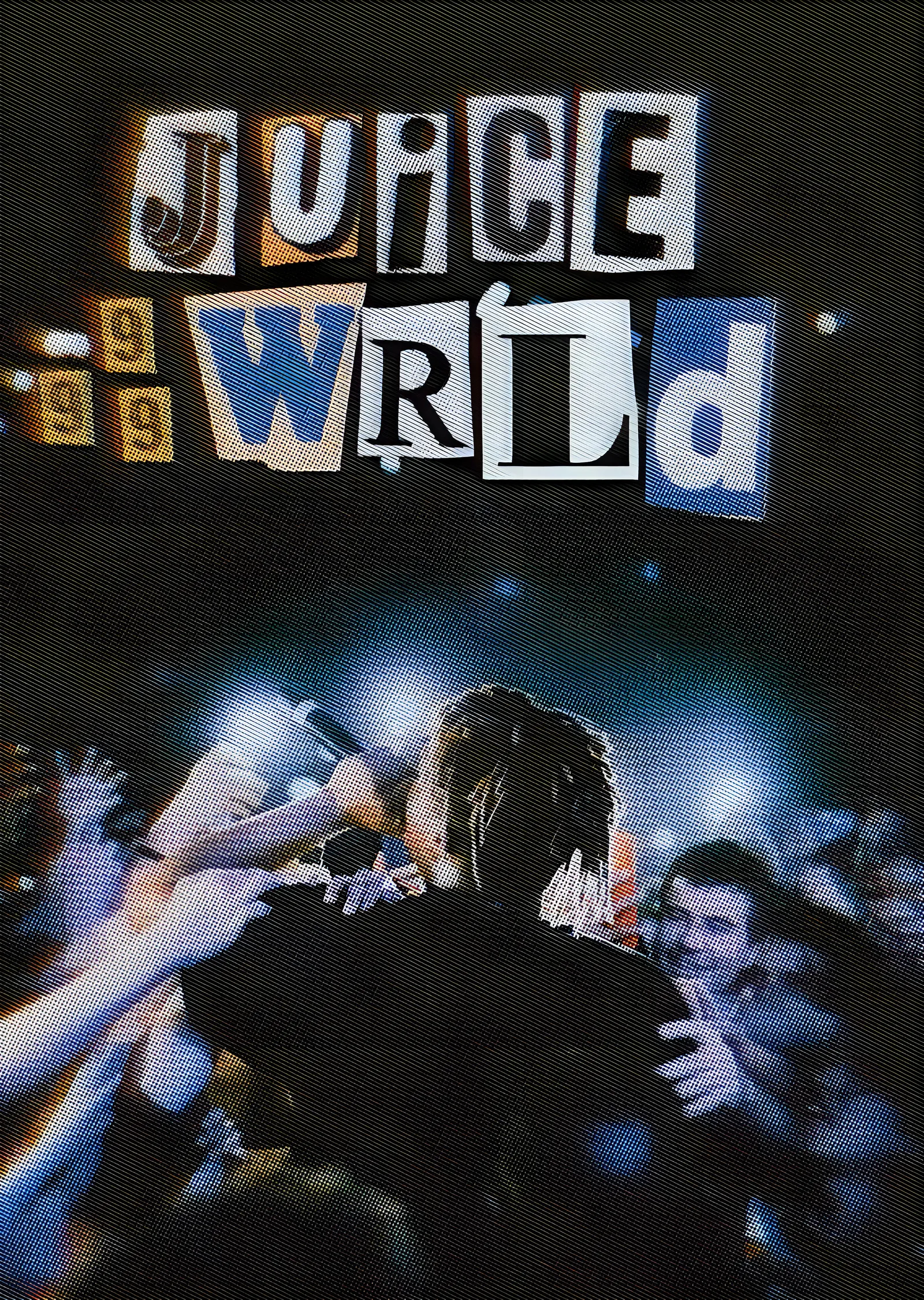 Juice WRLD - Kesik Harfli Konser Karesi metal tablo