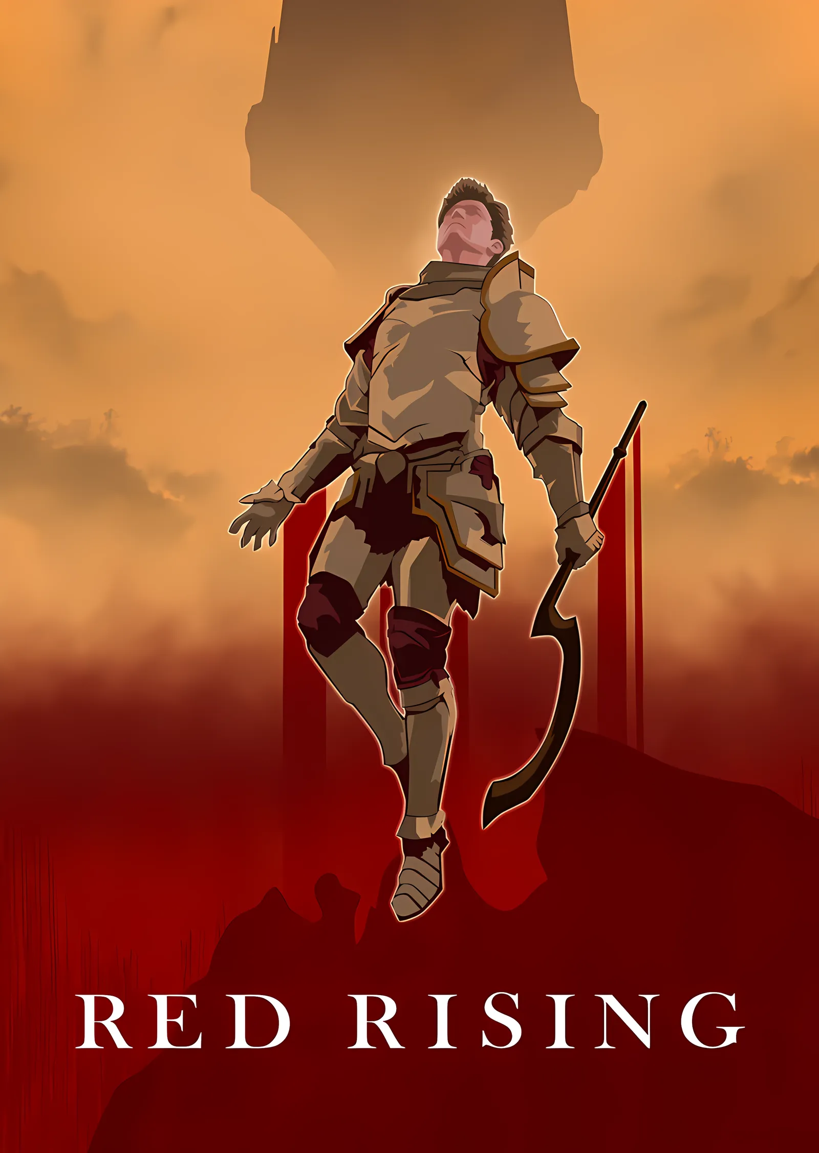 Red Rising - Turuncu Ufuk metal tablo