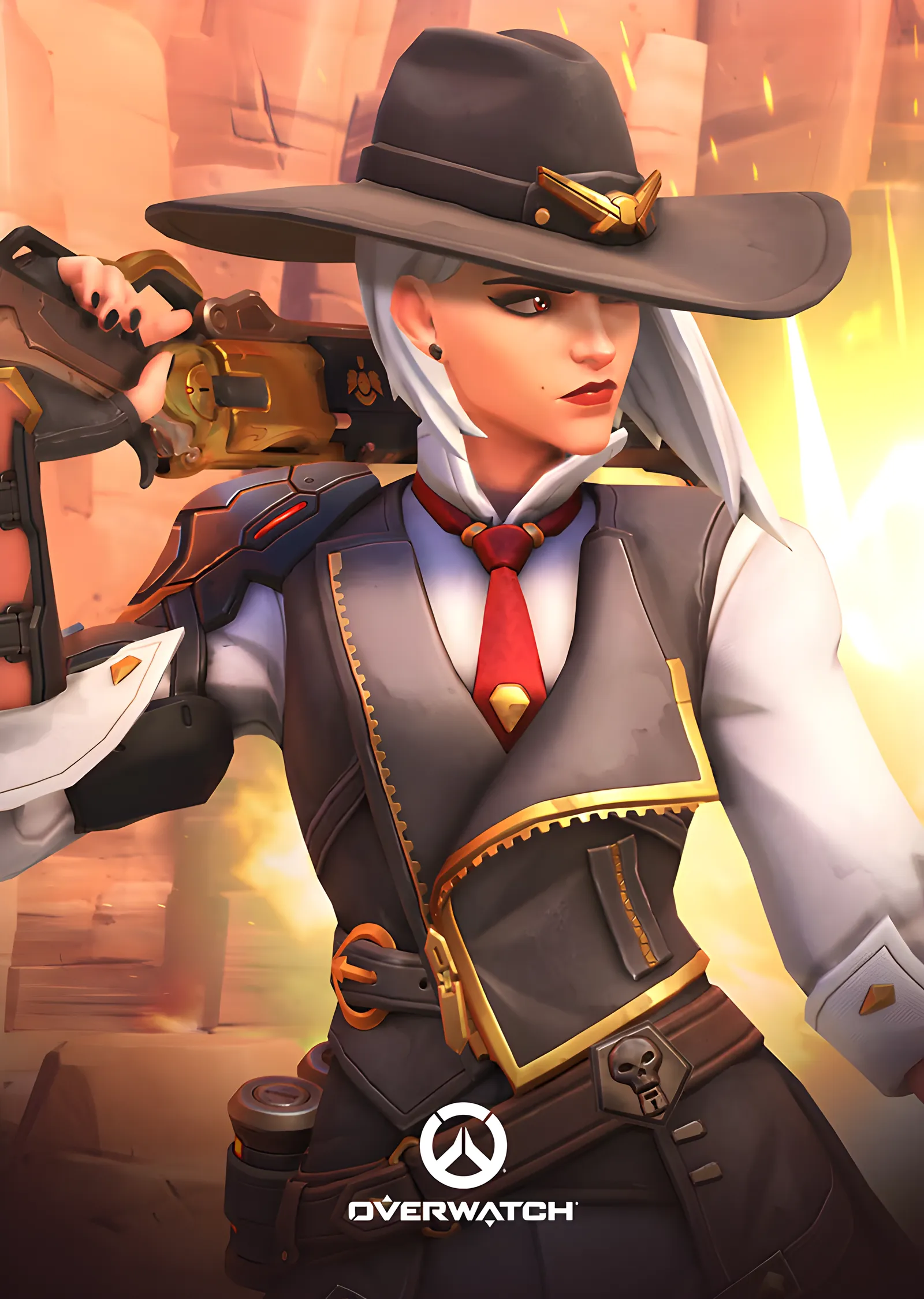 Ashe - Overwatch metal tablo