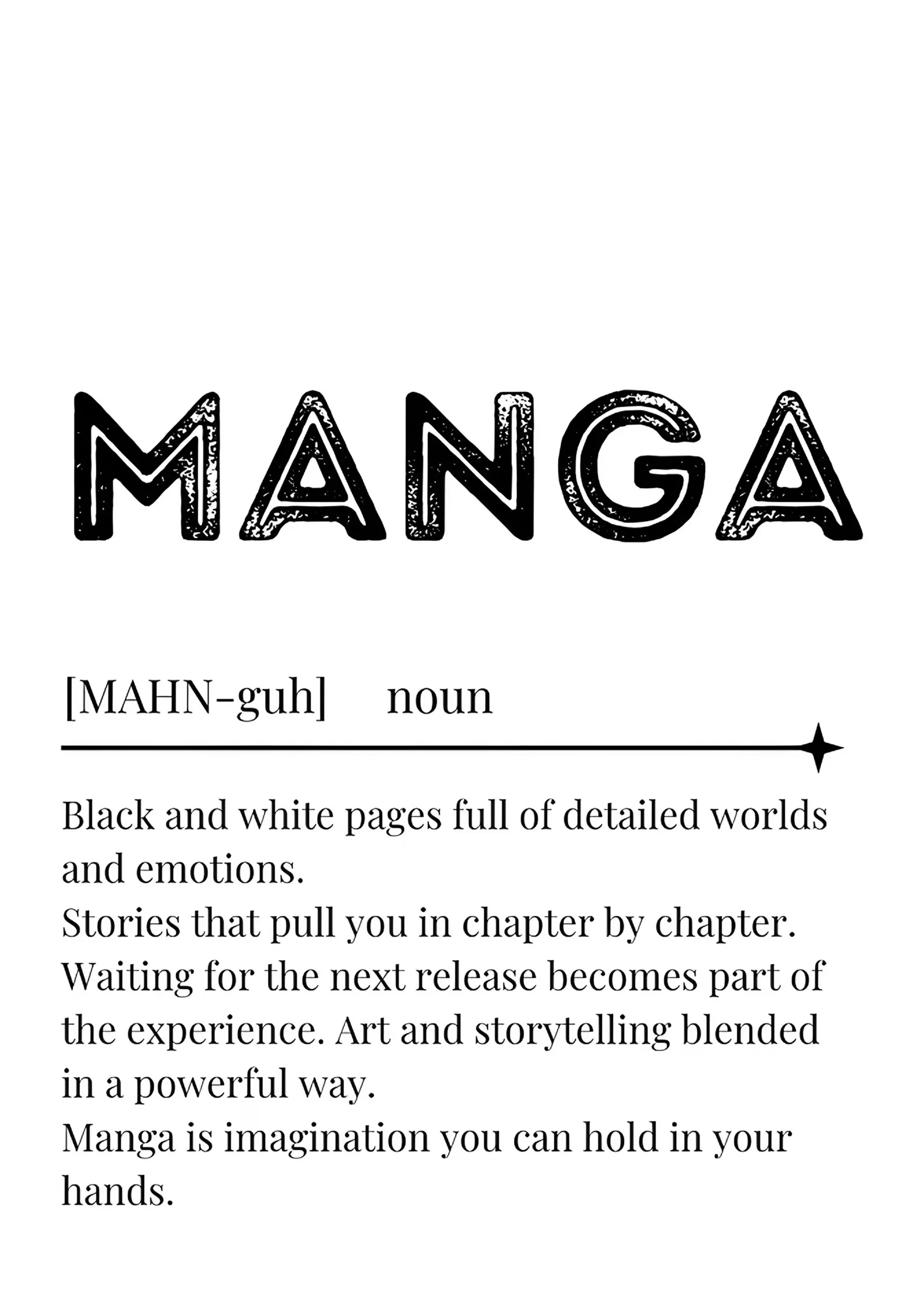 Manga: Sözlük Tanımı Afişi metal tablo