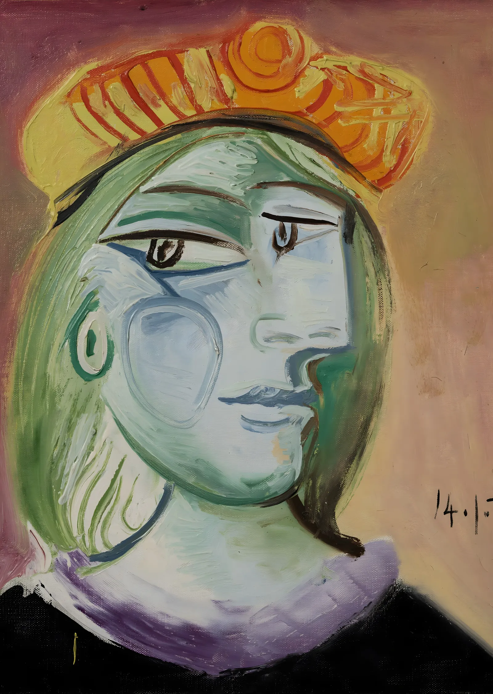 Picasso: Marie-Thérèse Walter Portresi metal tablo