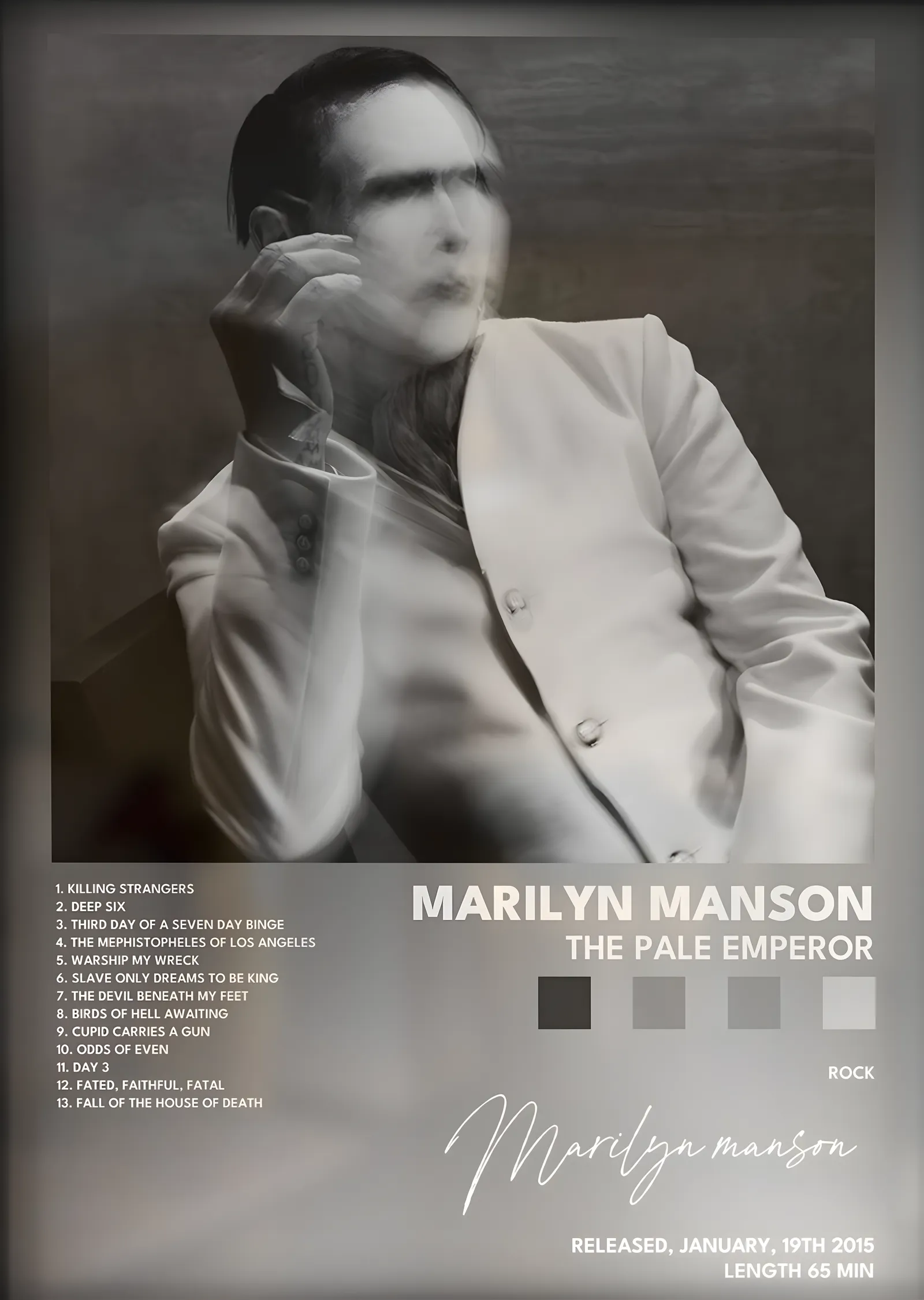 Marilyn Manson: The Pale Emperor metal tablo