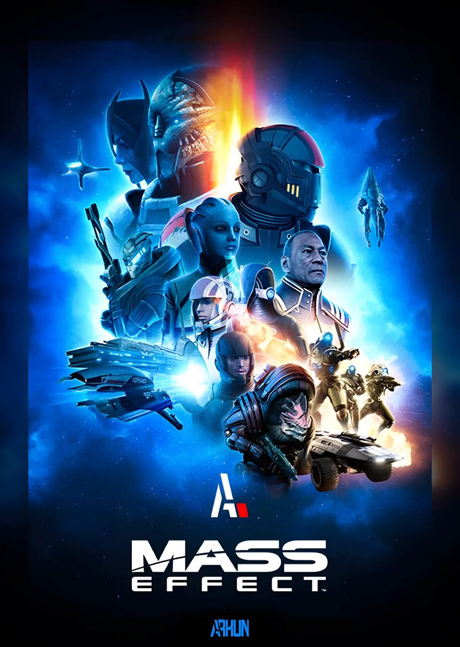 Mass Effect: Sinematik Kadro Afişi metal tablo