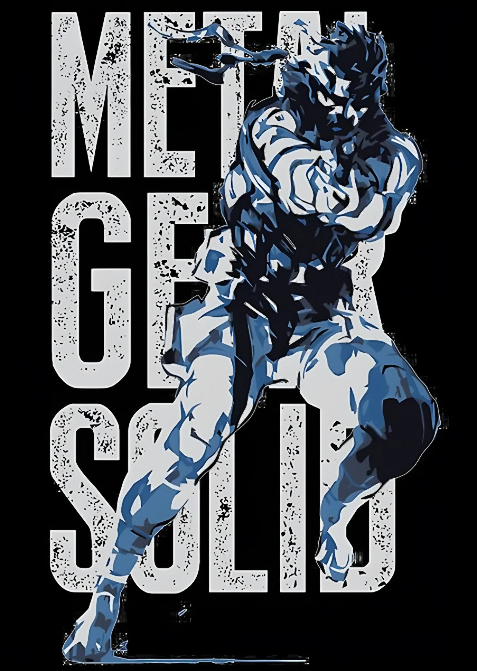 Metal Gear Solid - Kamuflaj Tipografi metal tablo