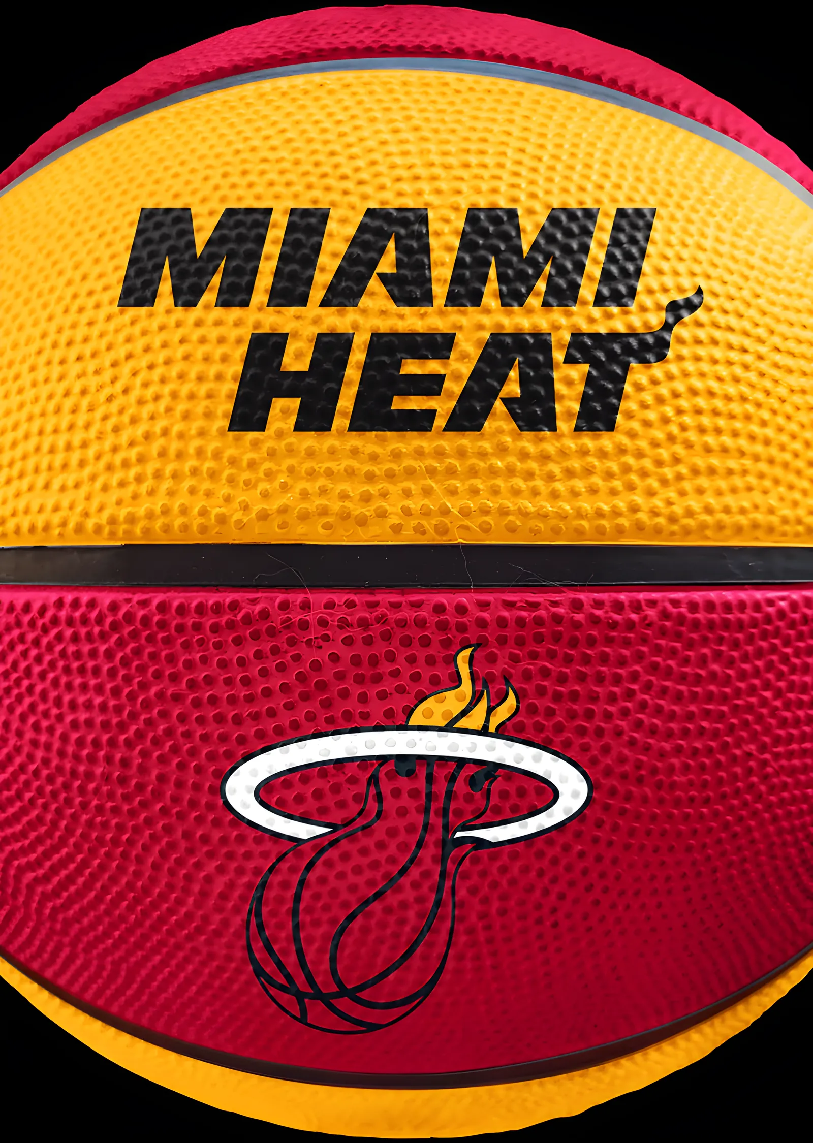 Miami Heat - Basketbol Topu metal tablo