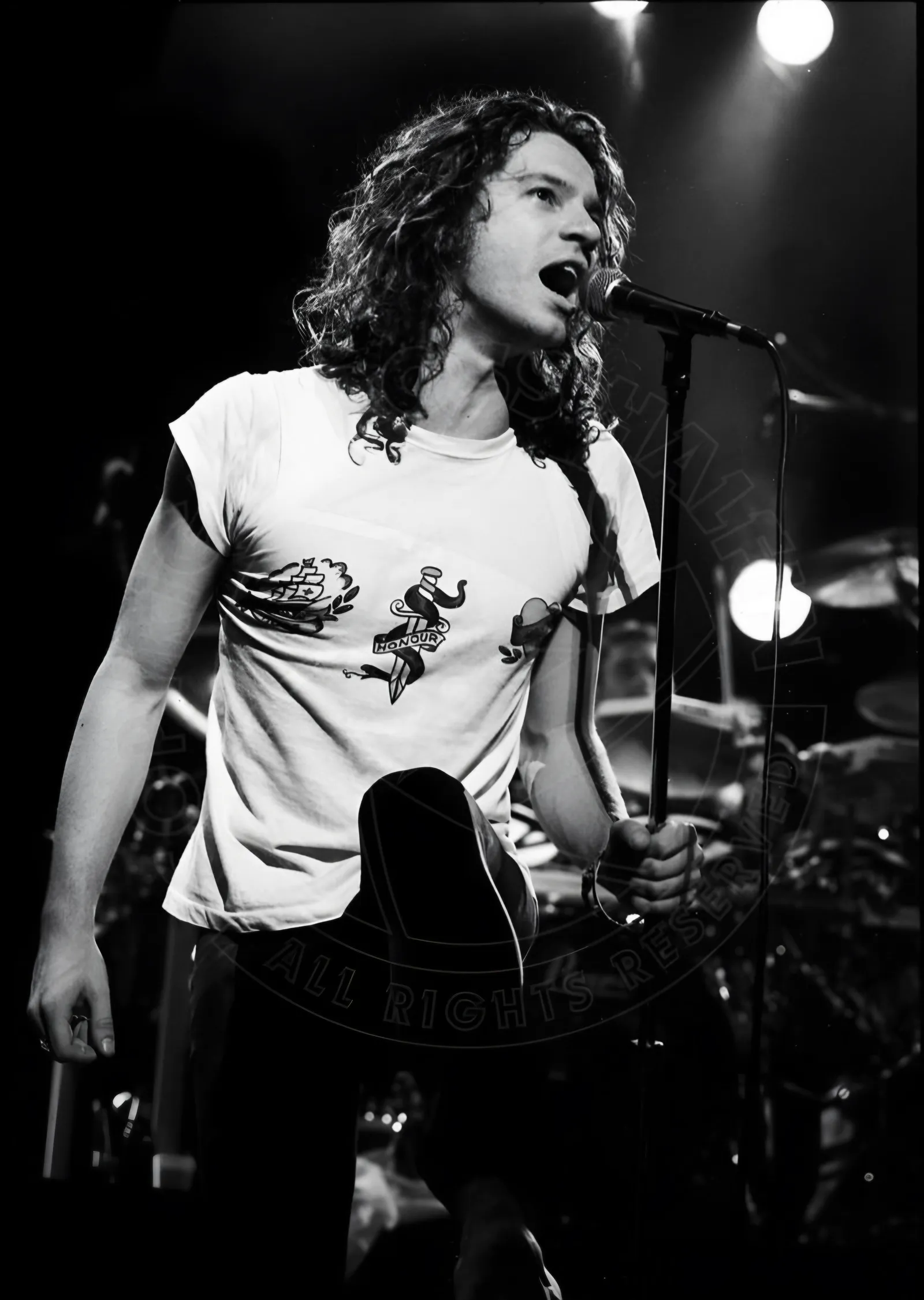 Michael Hutchence - INXS Sahnesinde metal tablo