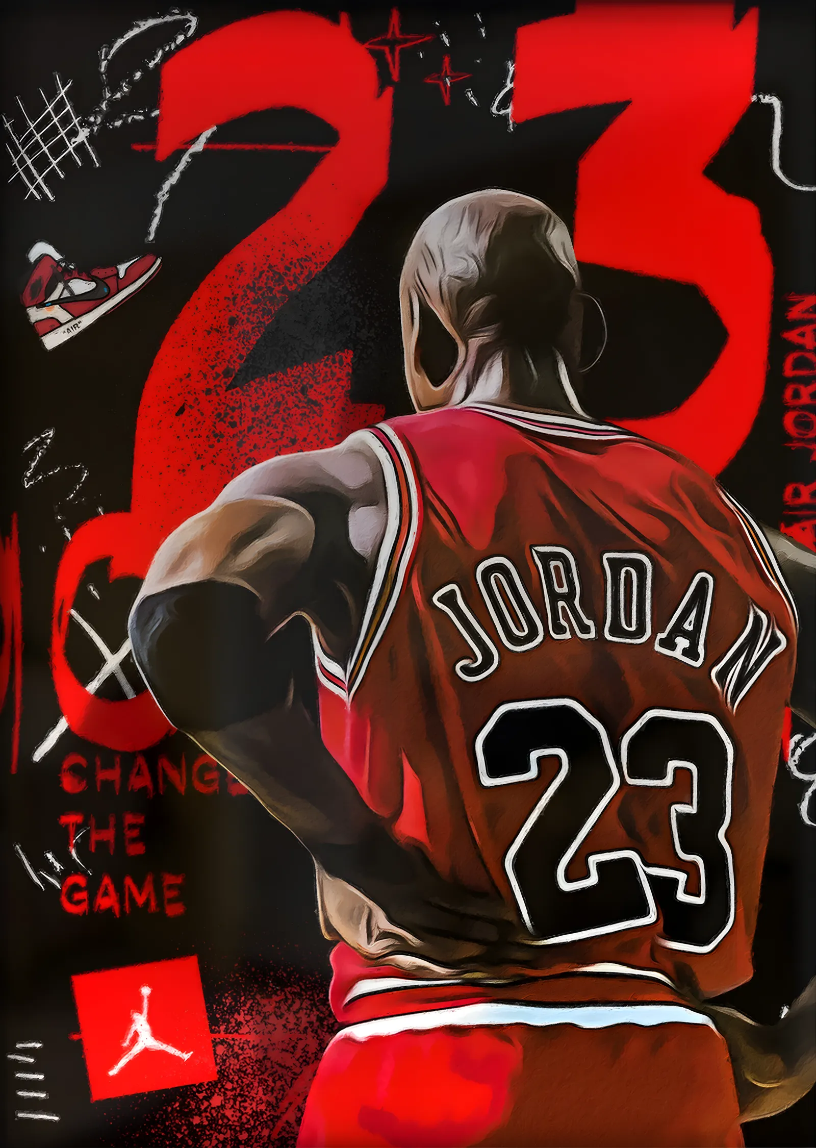 Michael Jordan: 23 metal tablo