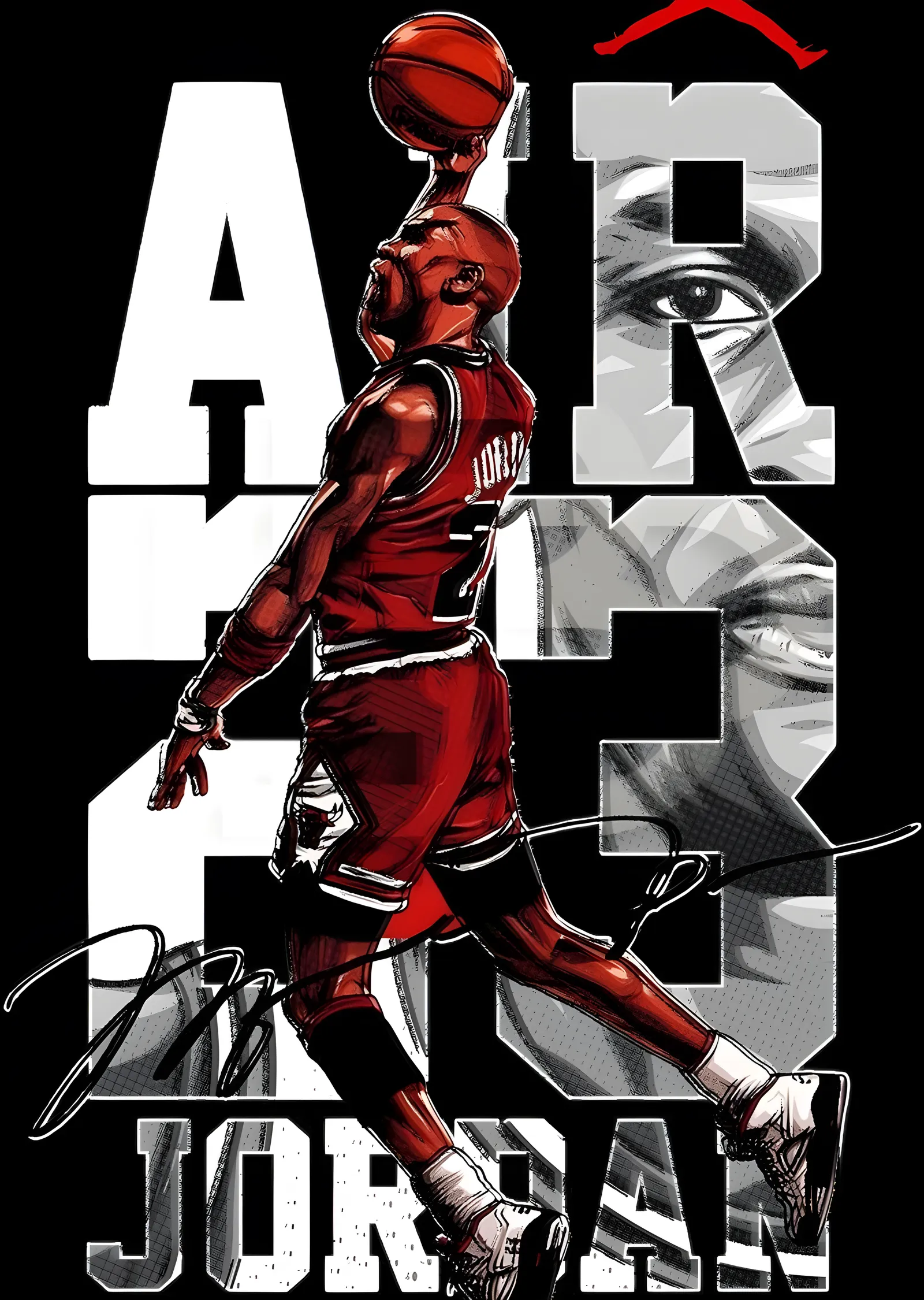 Michael Jordan - Air 23 metal tablo